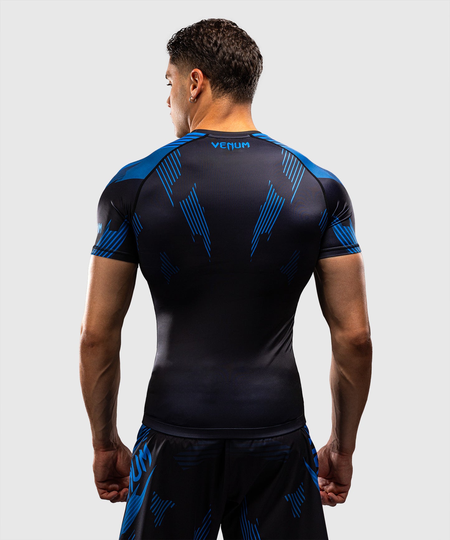 Venum No-Gi 6.0 Rashguard Manga Corta - Negro/Azul