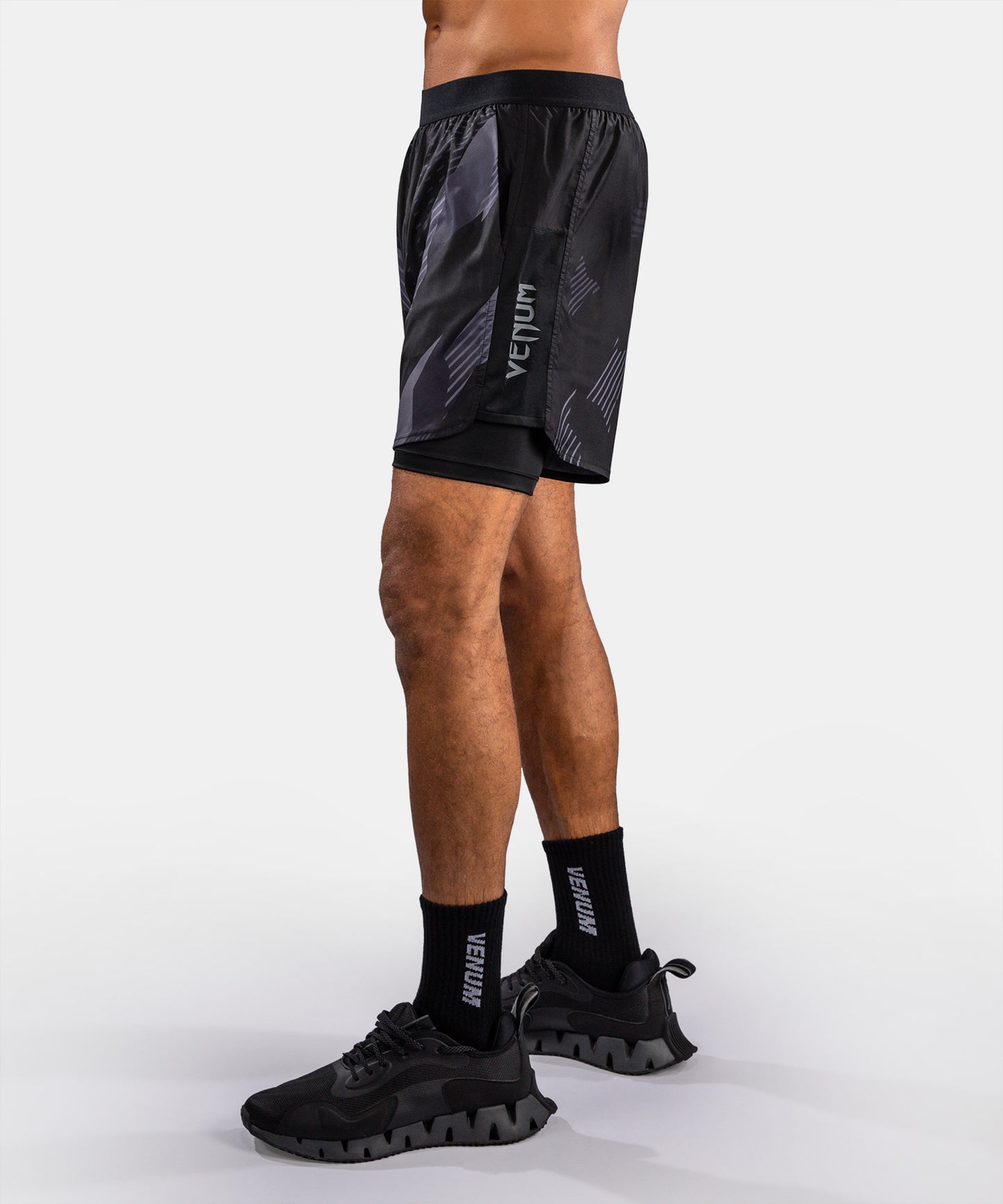 Venum No-Gi 6.0 Pantalón Corto de Entrenamiento - Negro/Gris