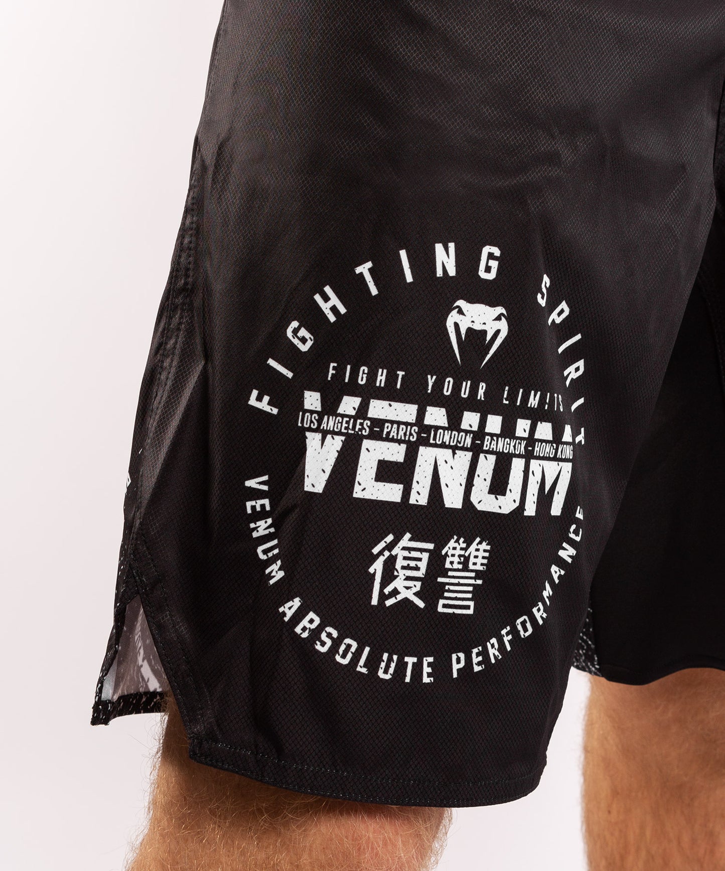 Pantalones MMA Venum Signature - Negro/Blanco