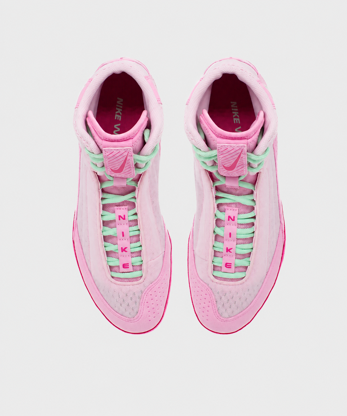 Chaussures de Lutte Nike Inflict 4 - Rose/Fushia/Vert