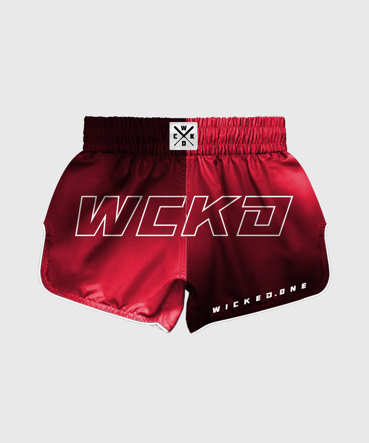 Wicked One Raw Pantaloncini da Muay Thai - Rosso