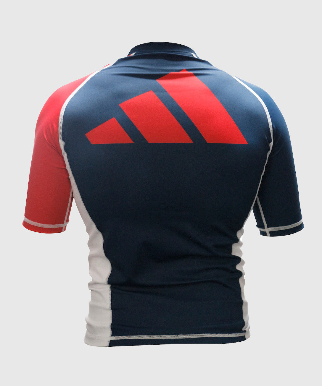 Adidas Top a Compressione a Maniche Corte - Blu/Bianco/Rosso