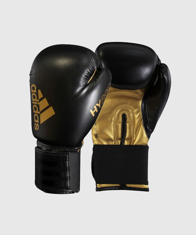 Adidas Hybrid 50 Boxhandschuhe - Schwarz/Gold