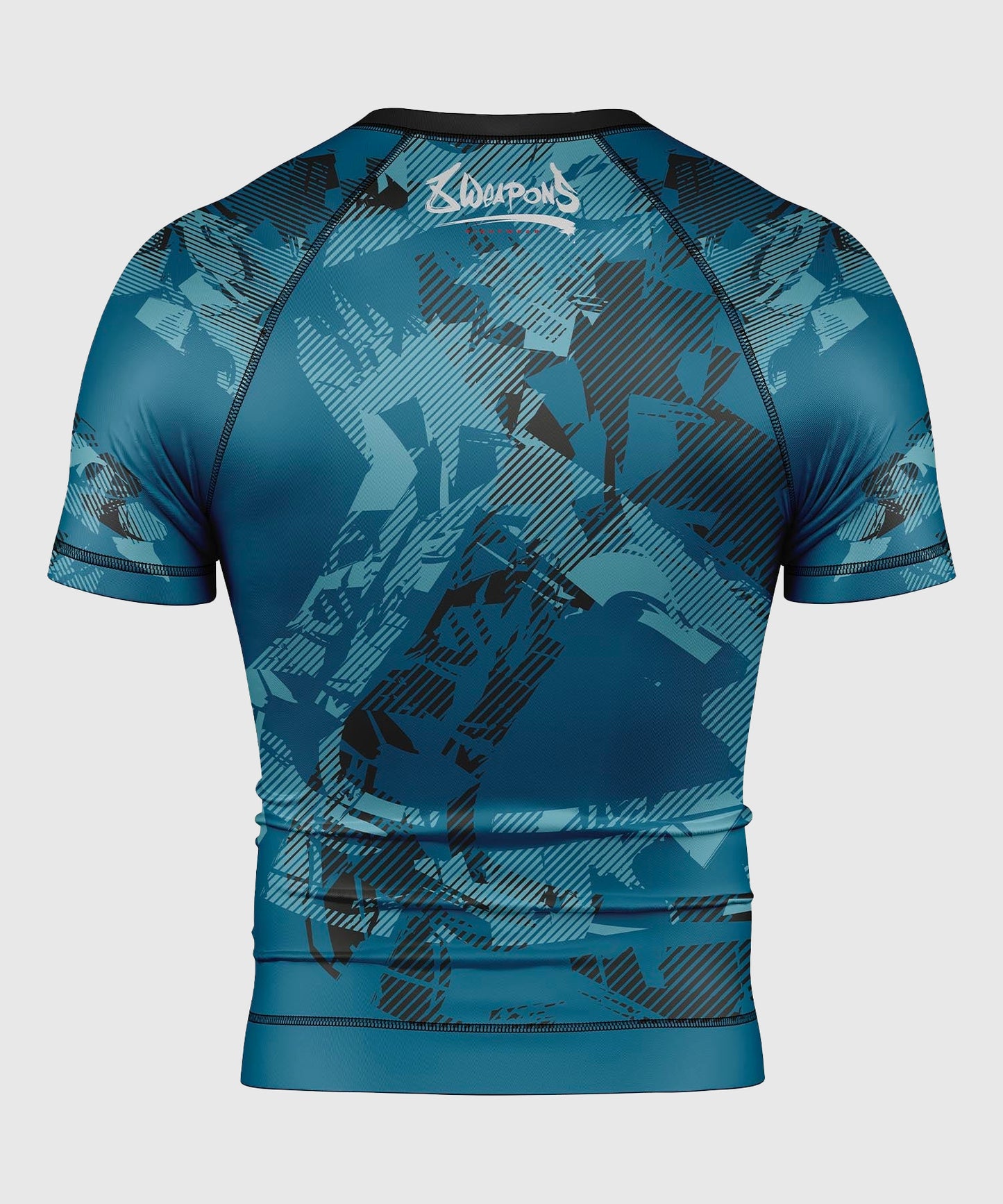 8 Weapons Hit 2.0 Kurzarm-Rashguard - Blau