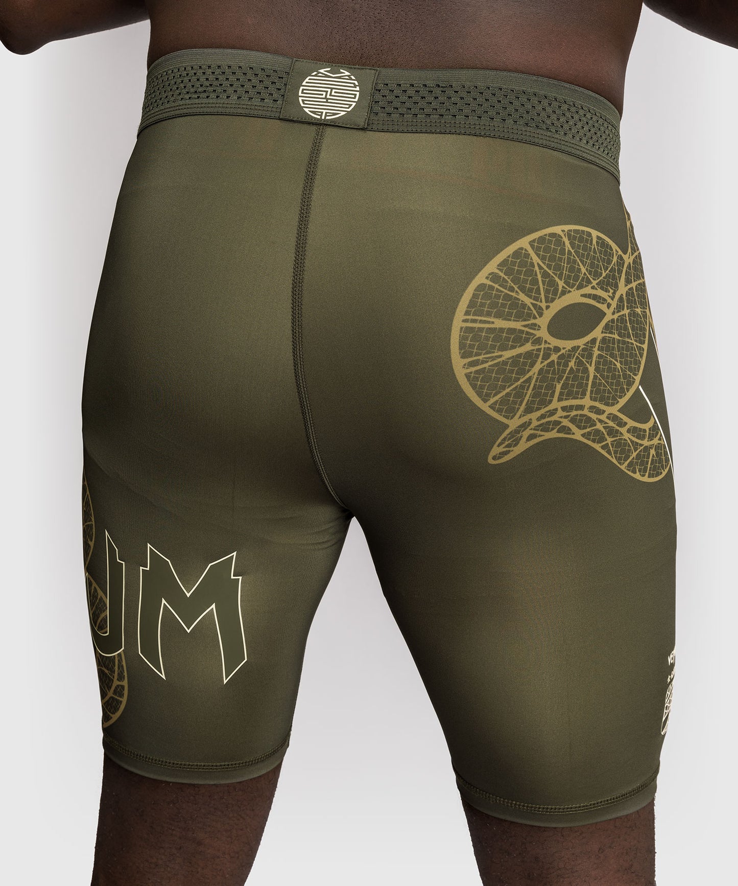 Short de Compression Venum Serpenti – Kaki/Bronze/Ivoire