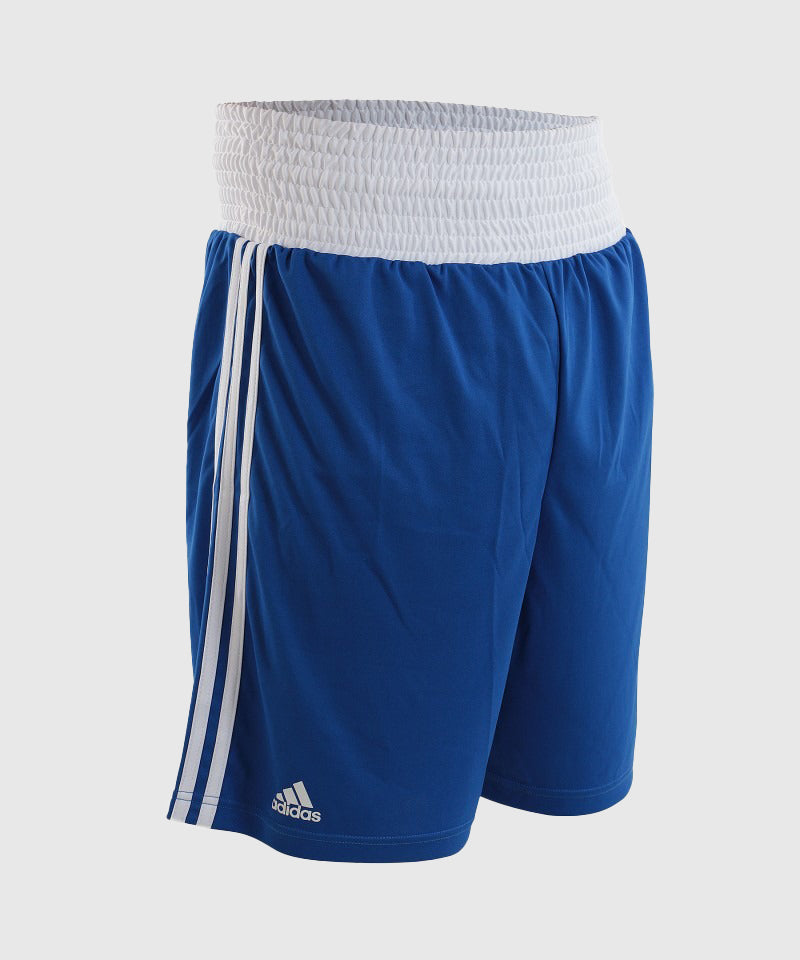 Short Boxe Anglaise Adidas - Bleu/Blanc
