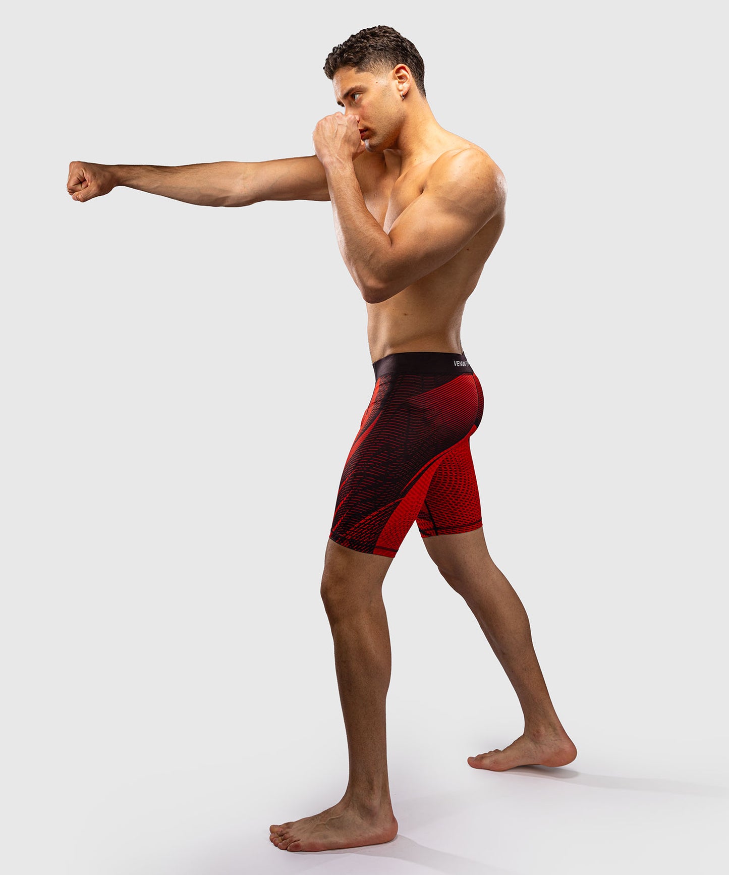 Venum Galactic 3.0 Pantalón Corto de Compresión - Rojo/Plata