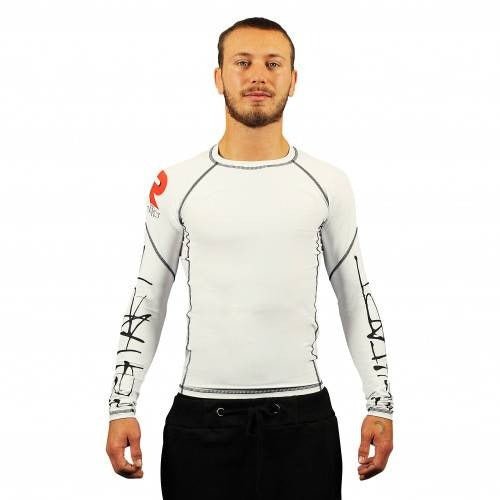 Fight Art Gano Samouraï Langarm-Rashguard - Weiß