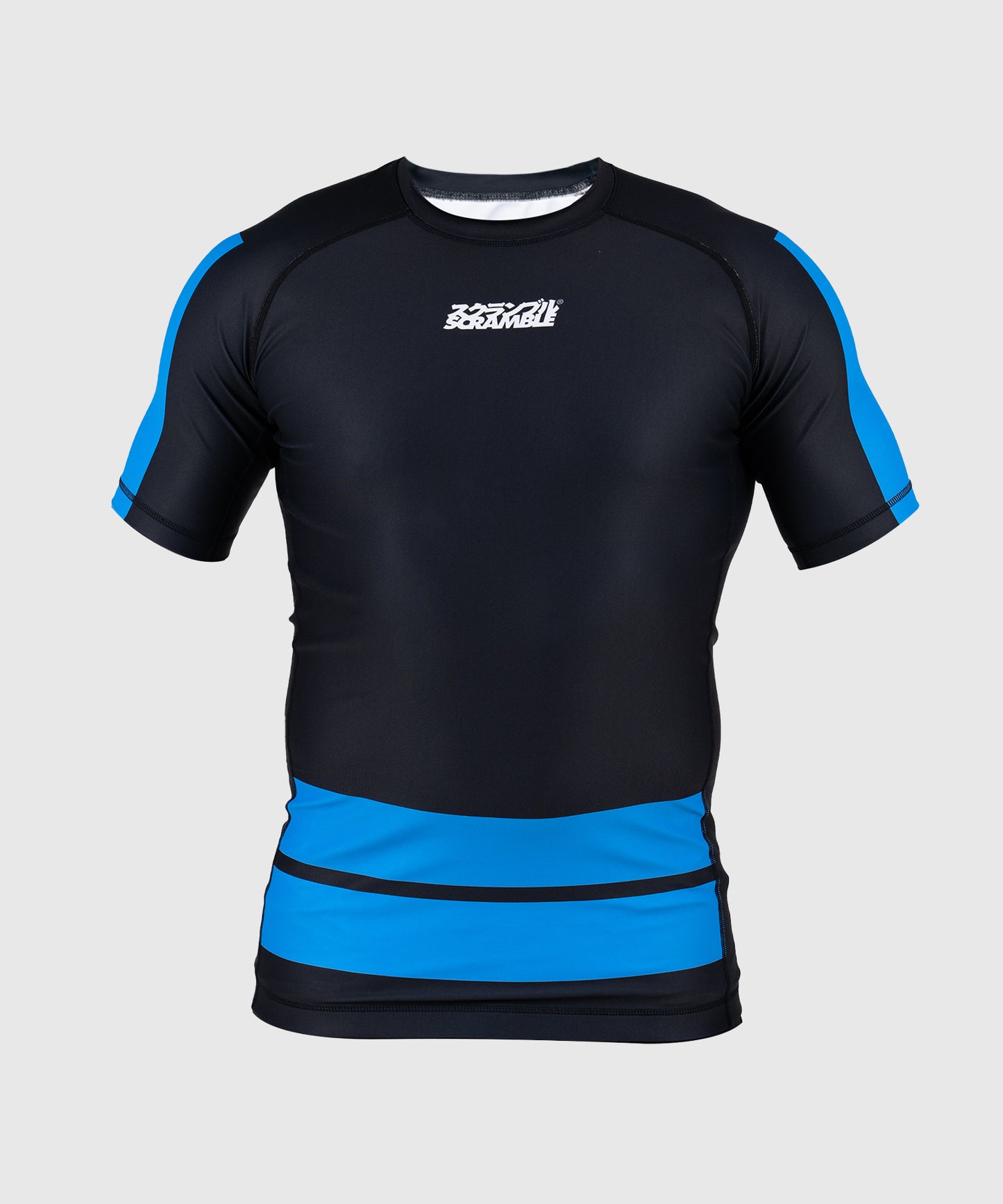 Scramble Ranked Rashguard a Maniche Corte - Blu