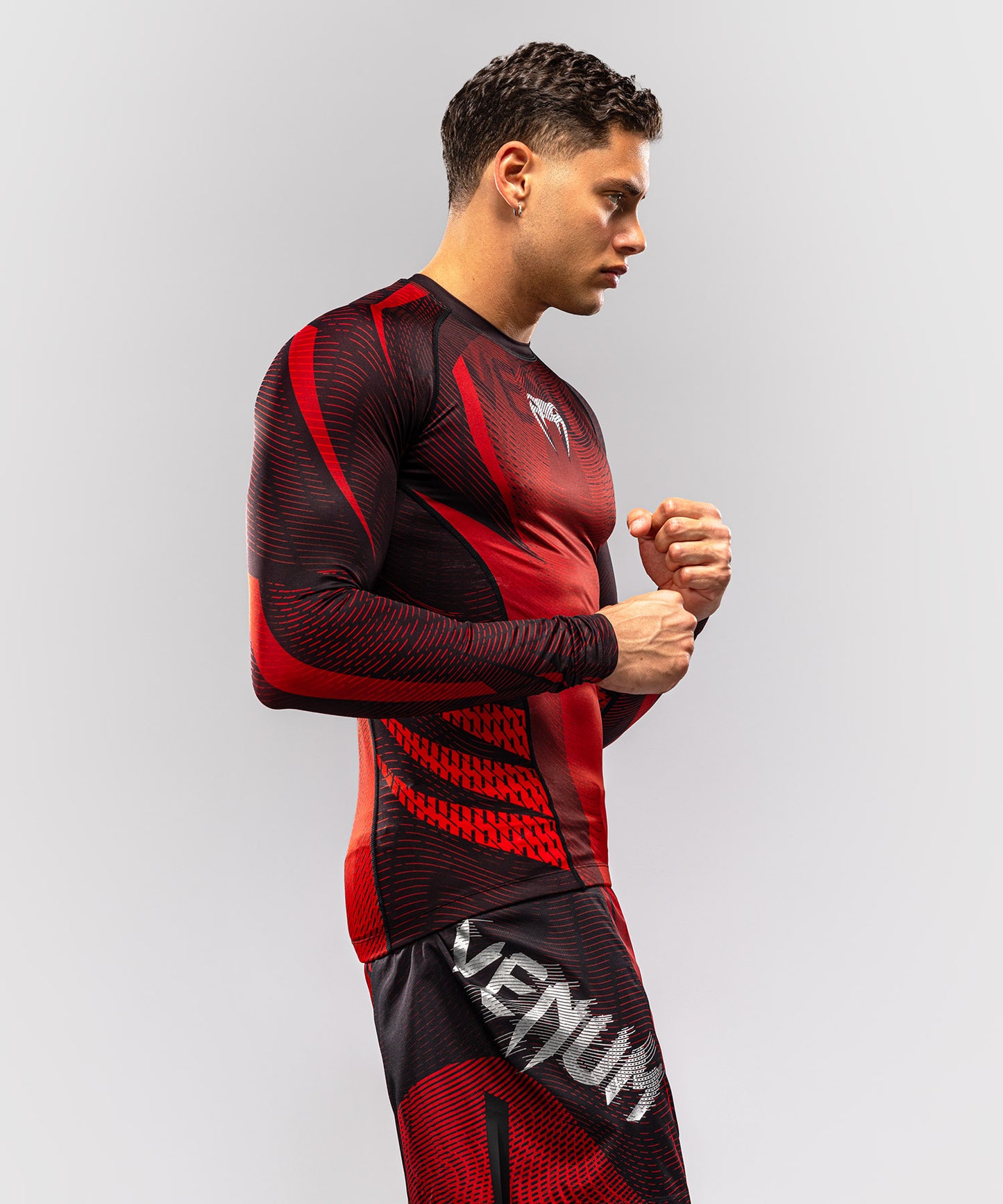 Venum Galactic 3.0 Rashguard Manga Larga - Rojo/Plata