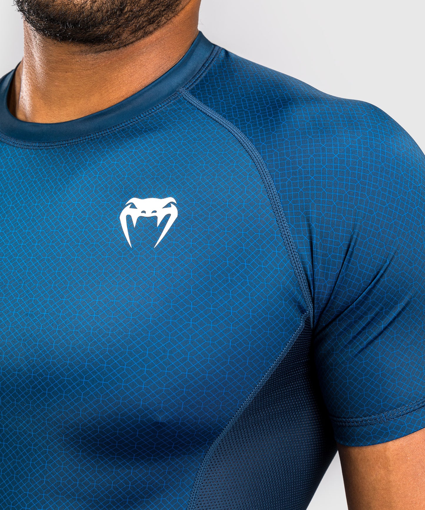Rashguard à Manches Courtes Venum x Roger Gracie Academy - Bleu