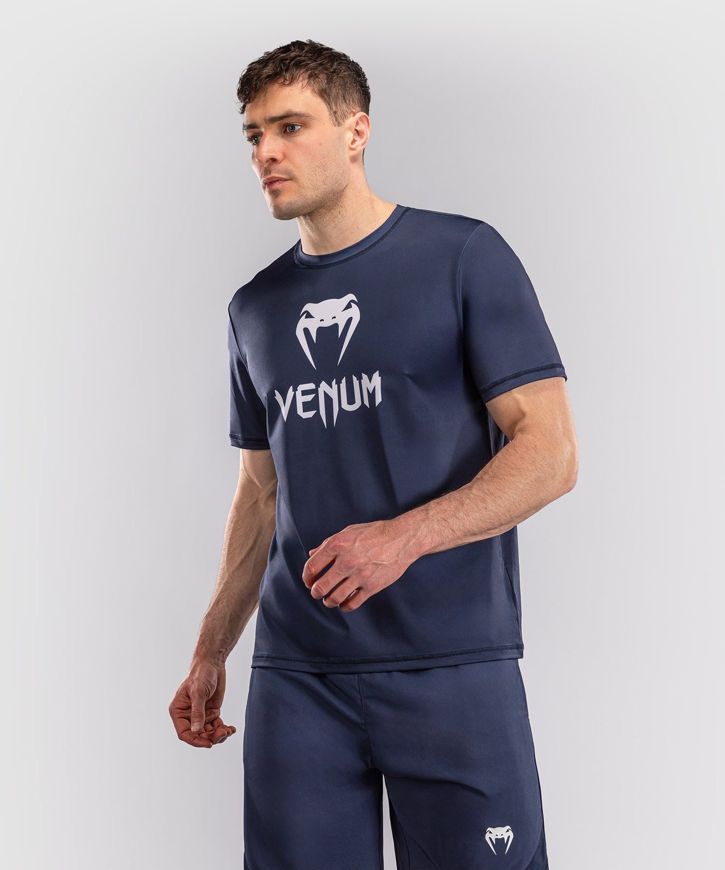 Venum Classic Camiseta Dry Tech - Azul marino/Blanco