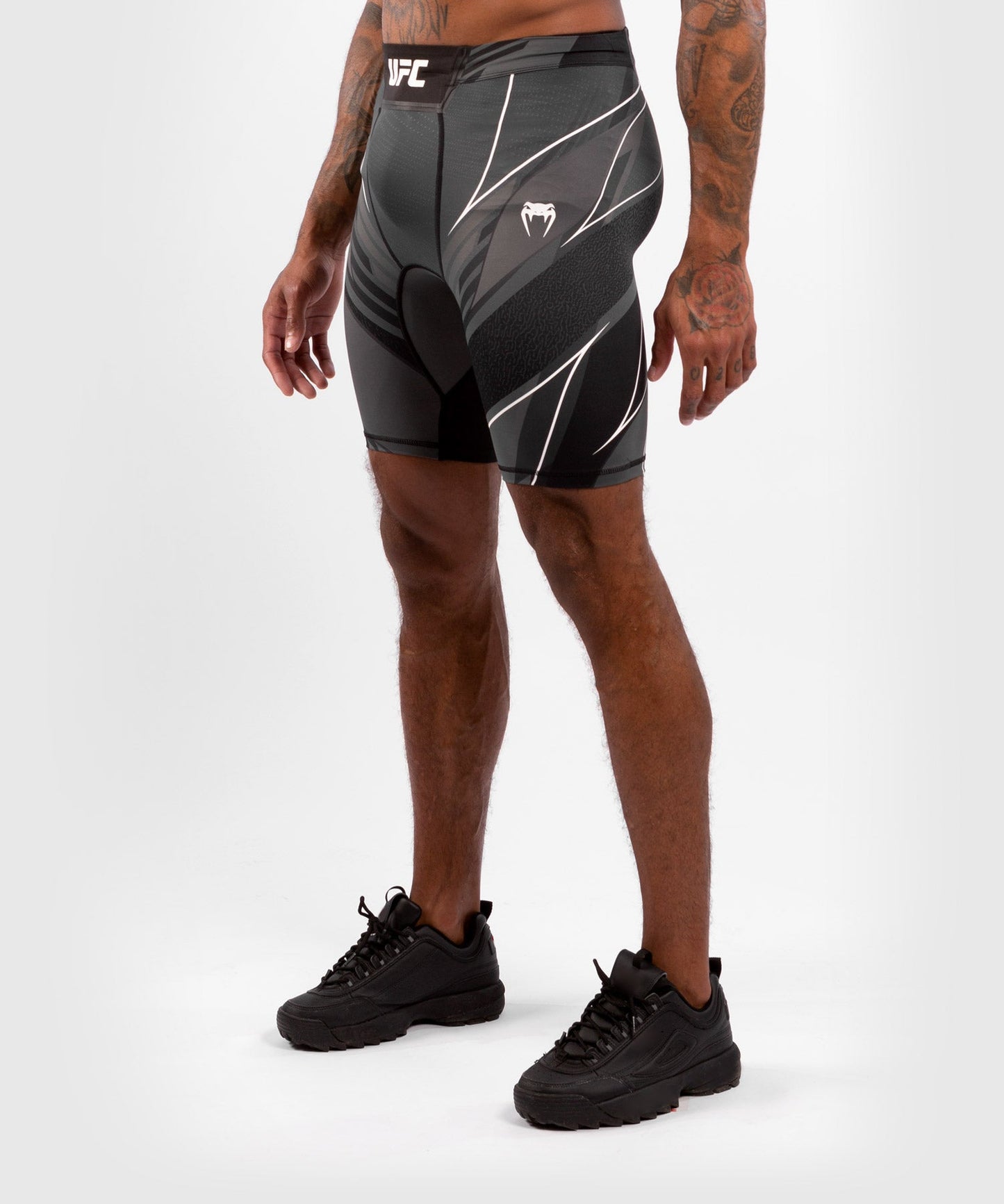 Men's UFC Venum Authentic Fight Night Compression Short - Long Cut - Black