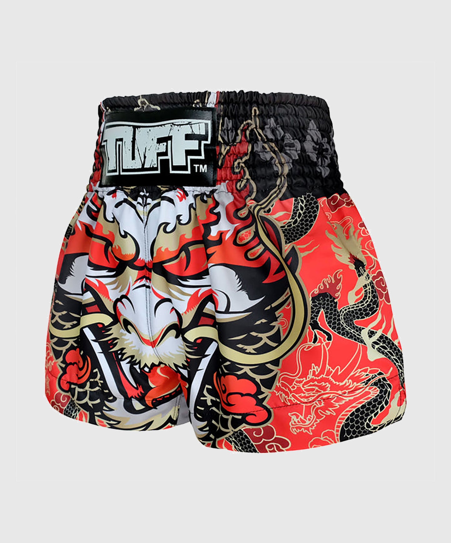 King Tuff Dragon Pantalones de Muay Thai - Rojo