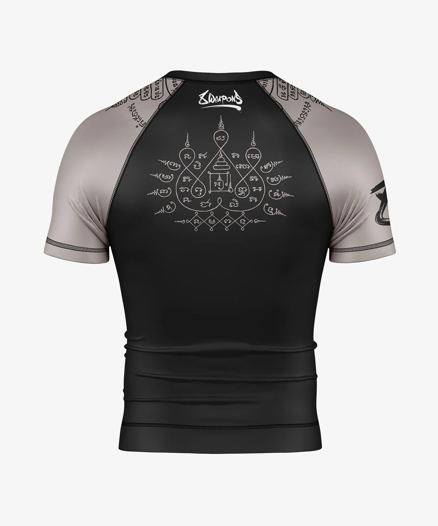 8 Weapons 8 Ways Yant 2.0 Rashguard - Schwarz/Sand