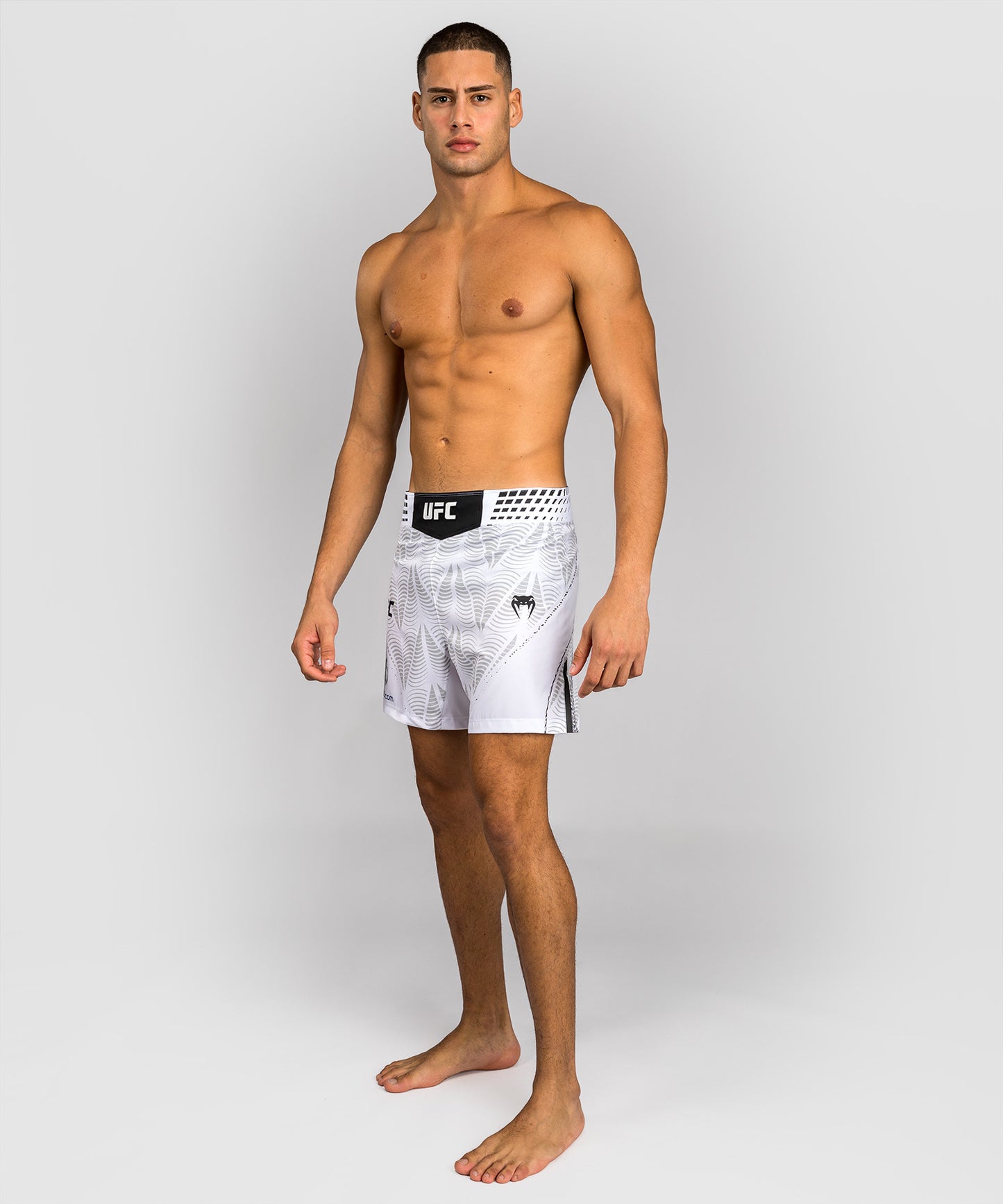 Short de combat coupe courte Homme UFC Zenith by Venum Authentic Fight Night - Blanc