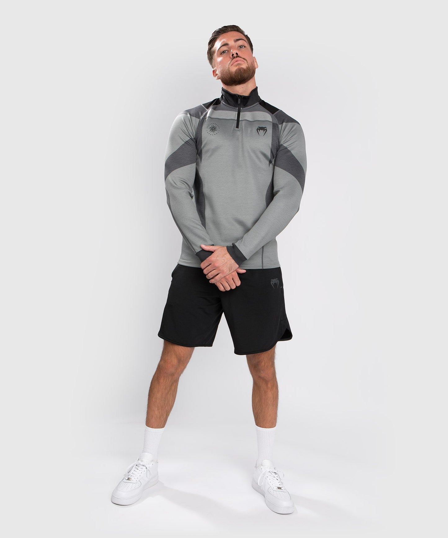 Venum Stone Dry Tech T-Shirt - Langarm - Mineralgrün