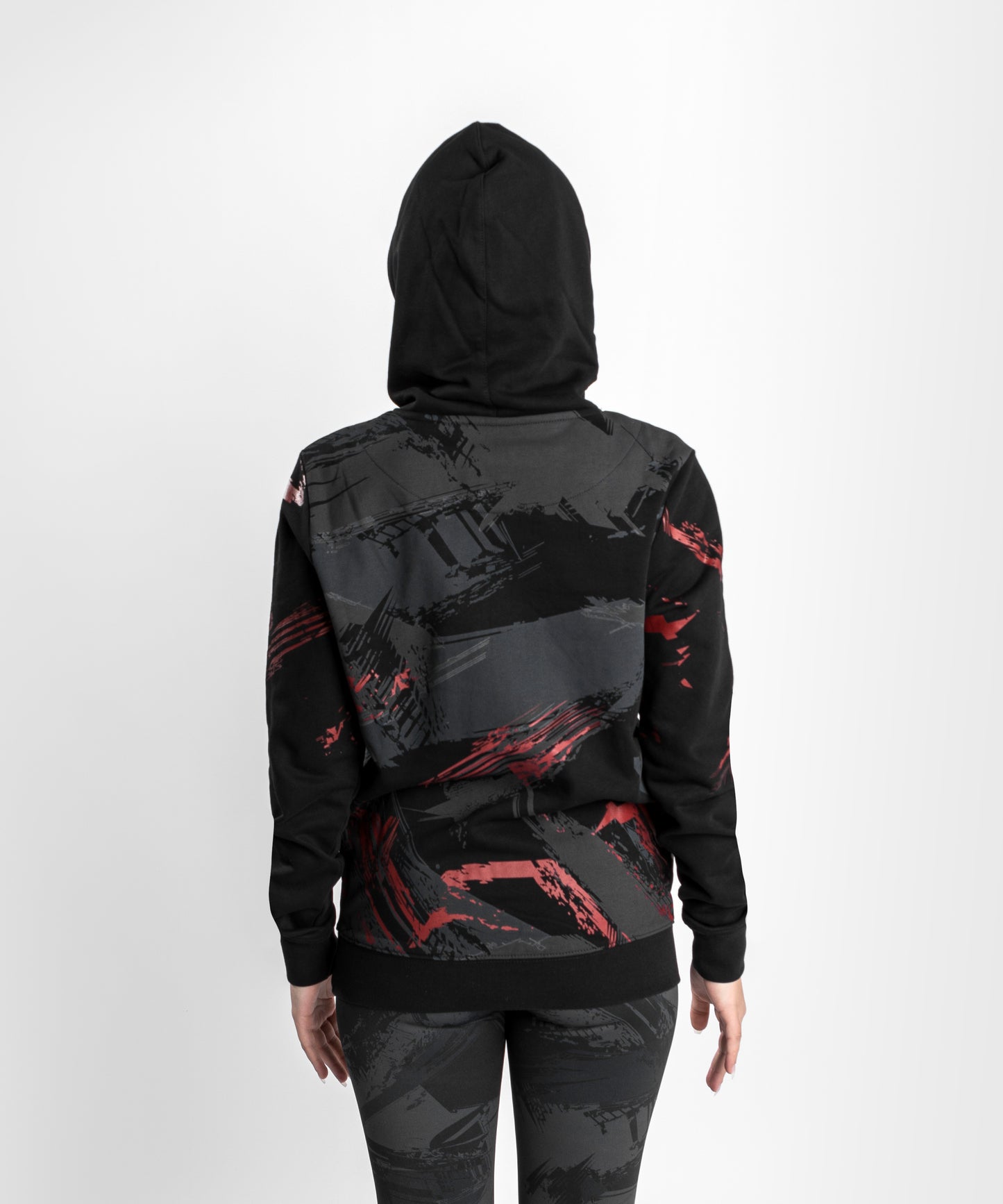 Sweatshirt à capuche pour Femmes UFC Venum Authentic Fight Week 2.0 - Noir/Rouge