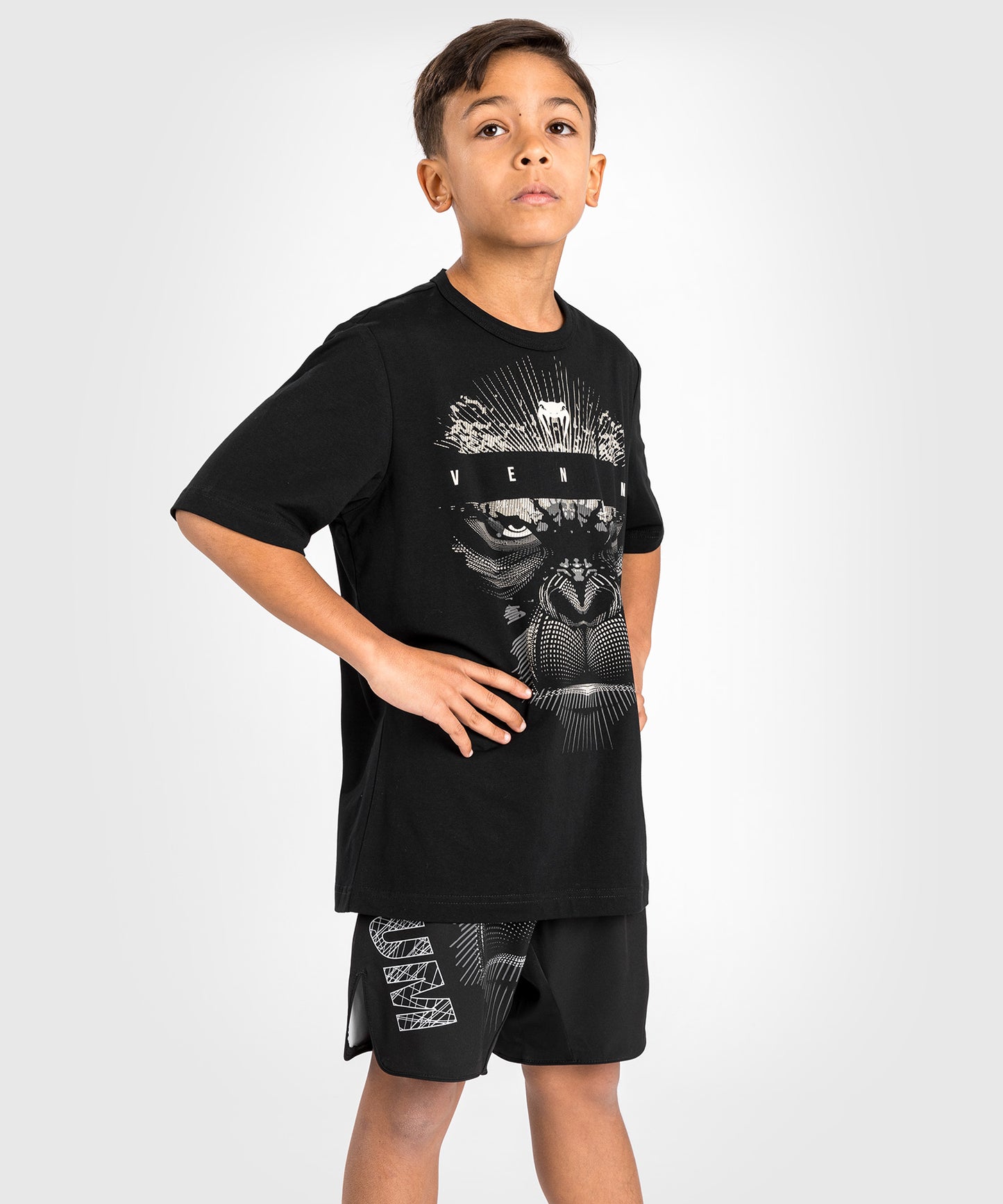 Venum Gorilla Jungle Kinder T-Shirt - Schwarz/Weiß