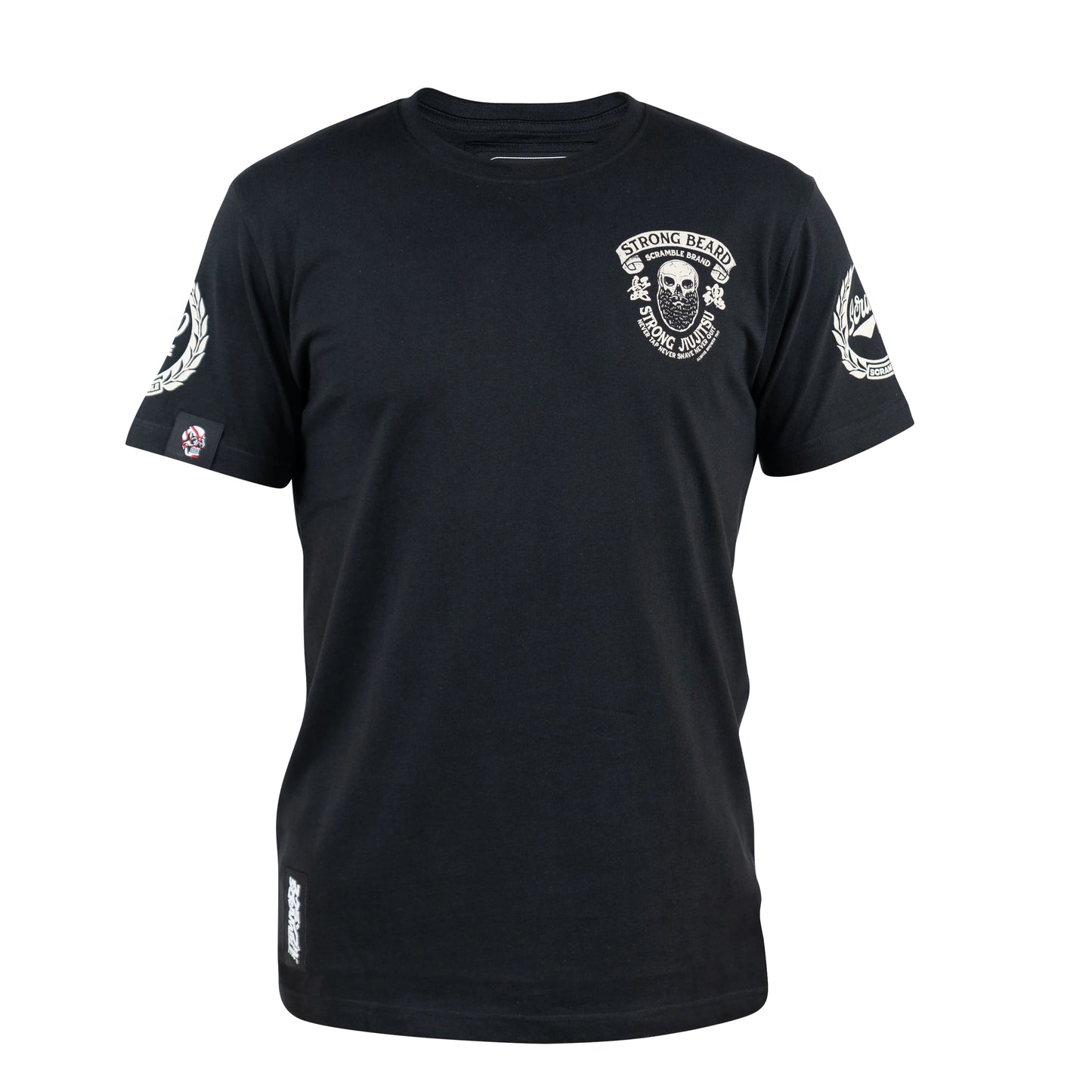 T-shirt Scramble Strong Beard - Noir
