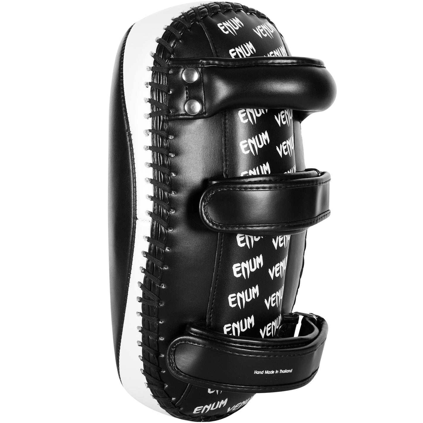 Venum Light Kick Pads - Skintex Leder - Schwarz/Ice (Paar)