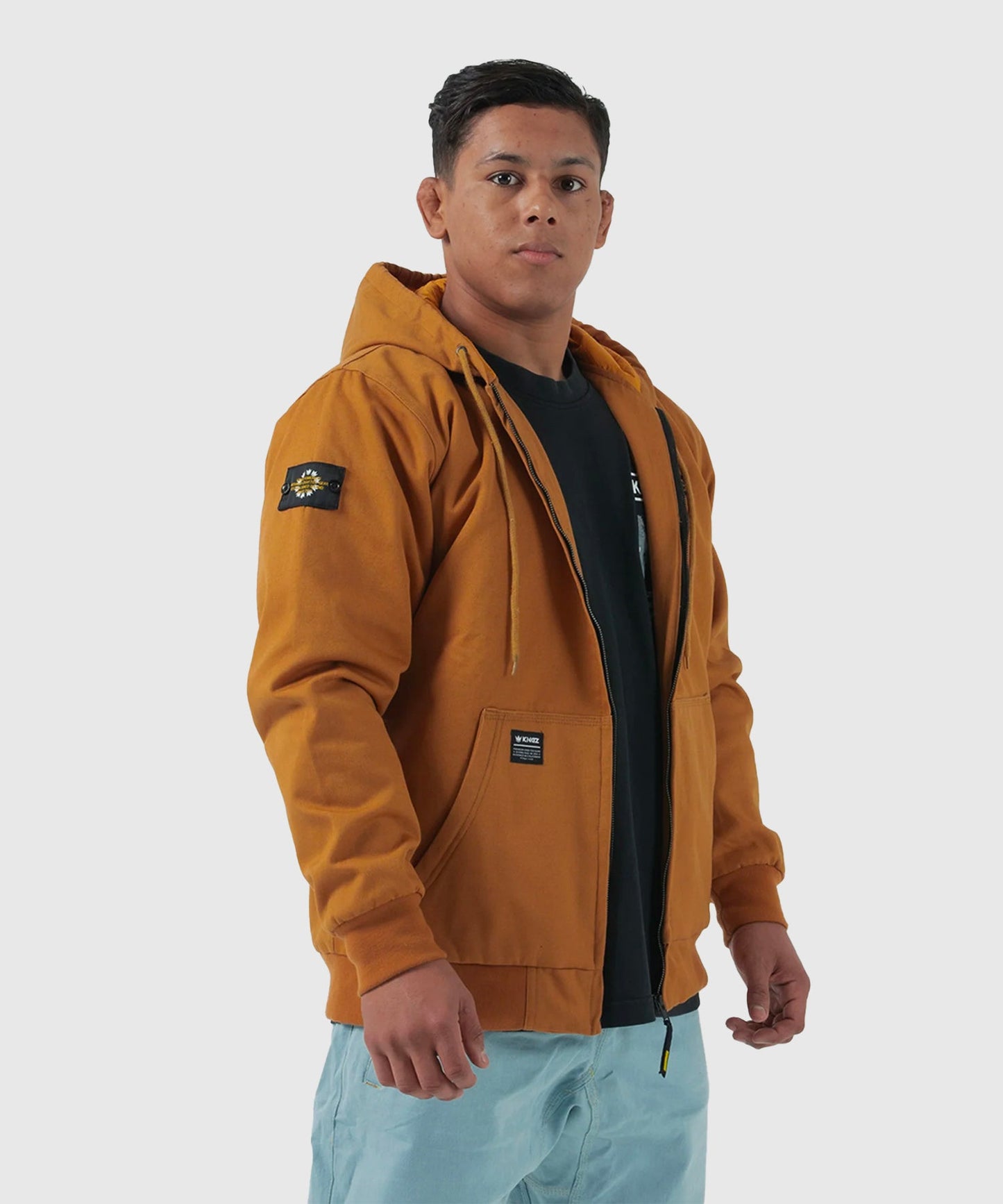 Kingz Canvas Jacke - Braun