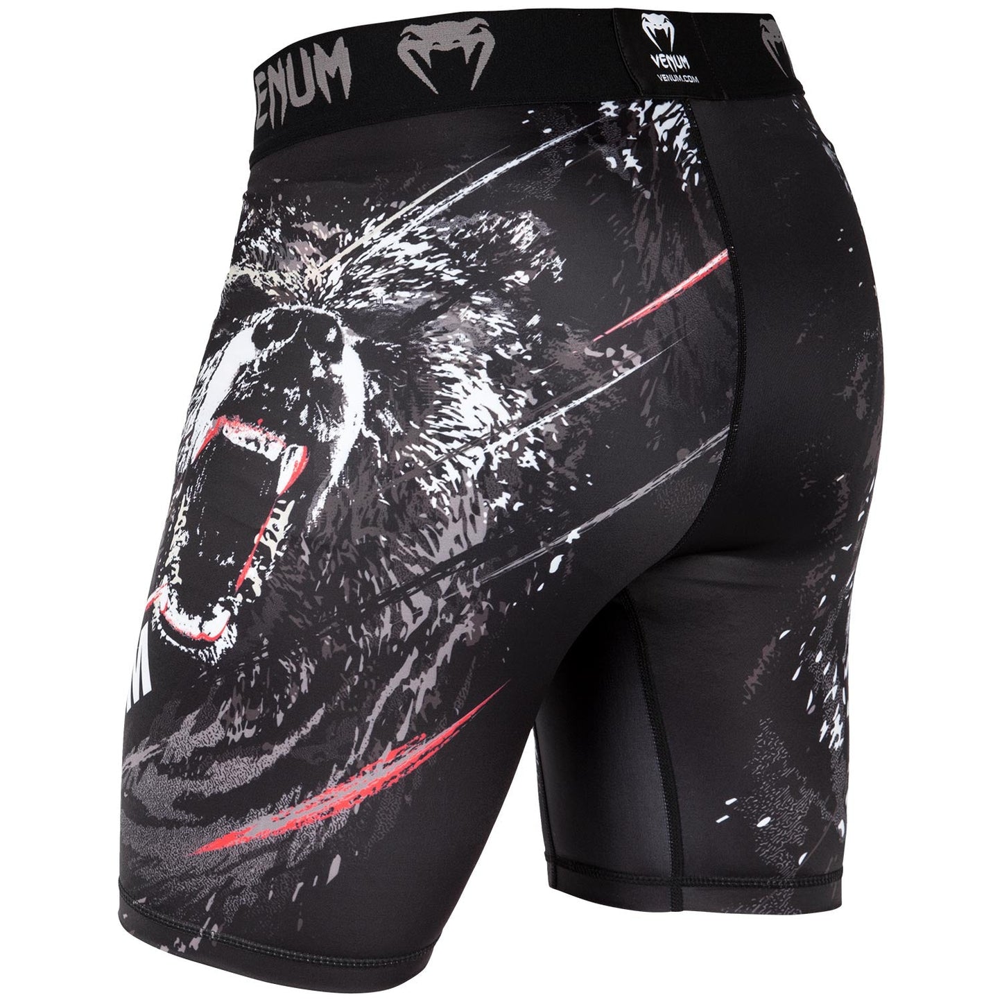 Short de compression Venum Grizzli - Noir/Blanc