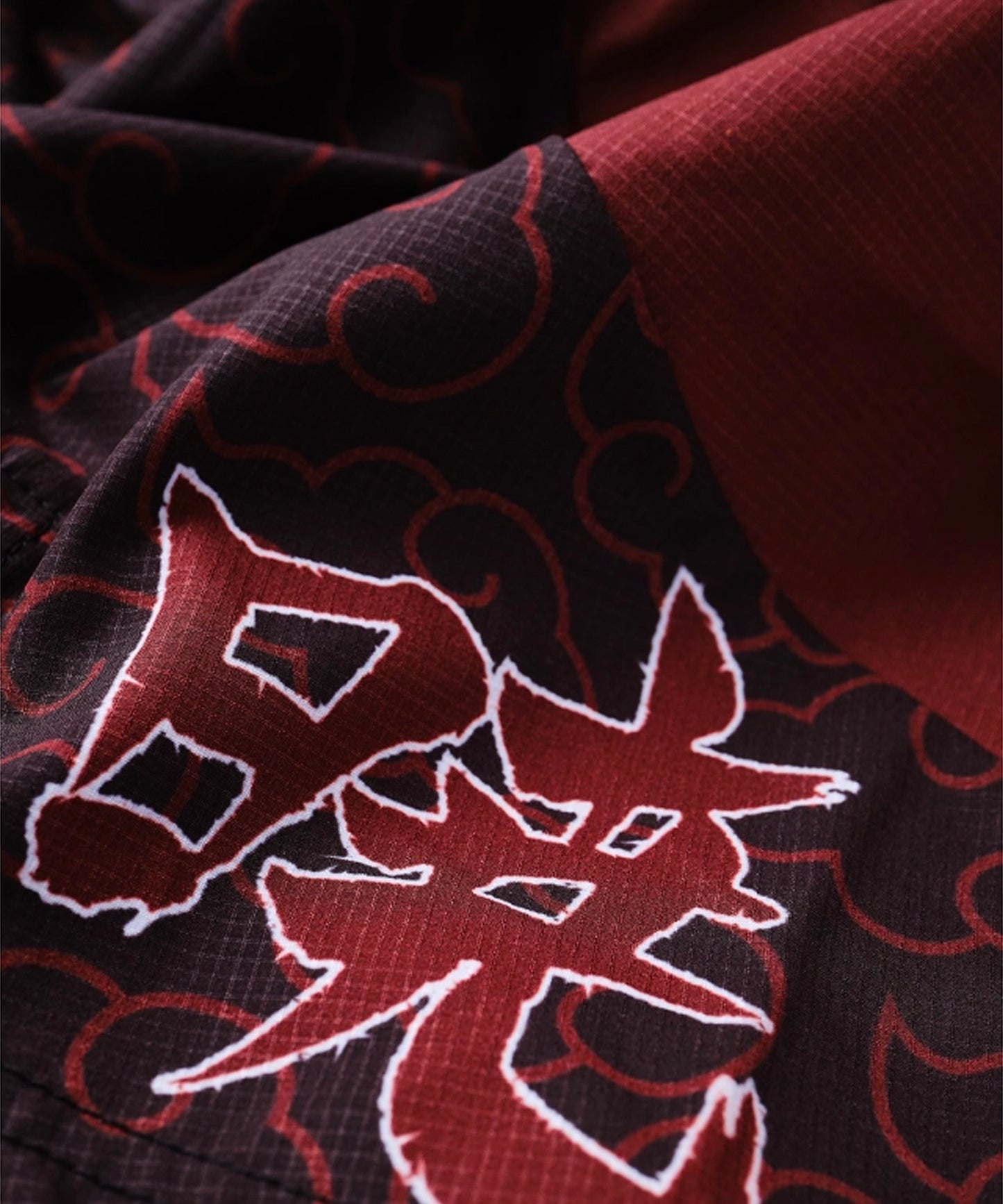 Elion X Naruto Akatsuki Fightshorts - Schwarz/Rot