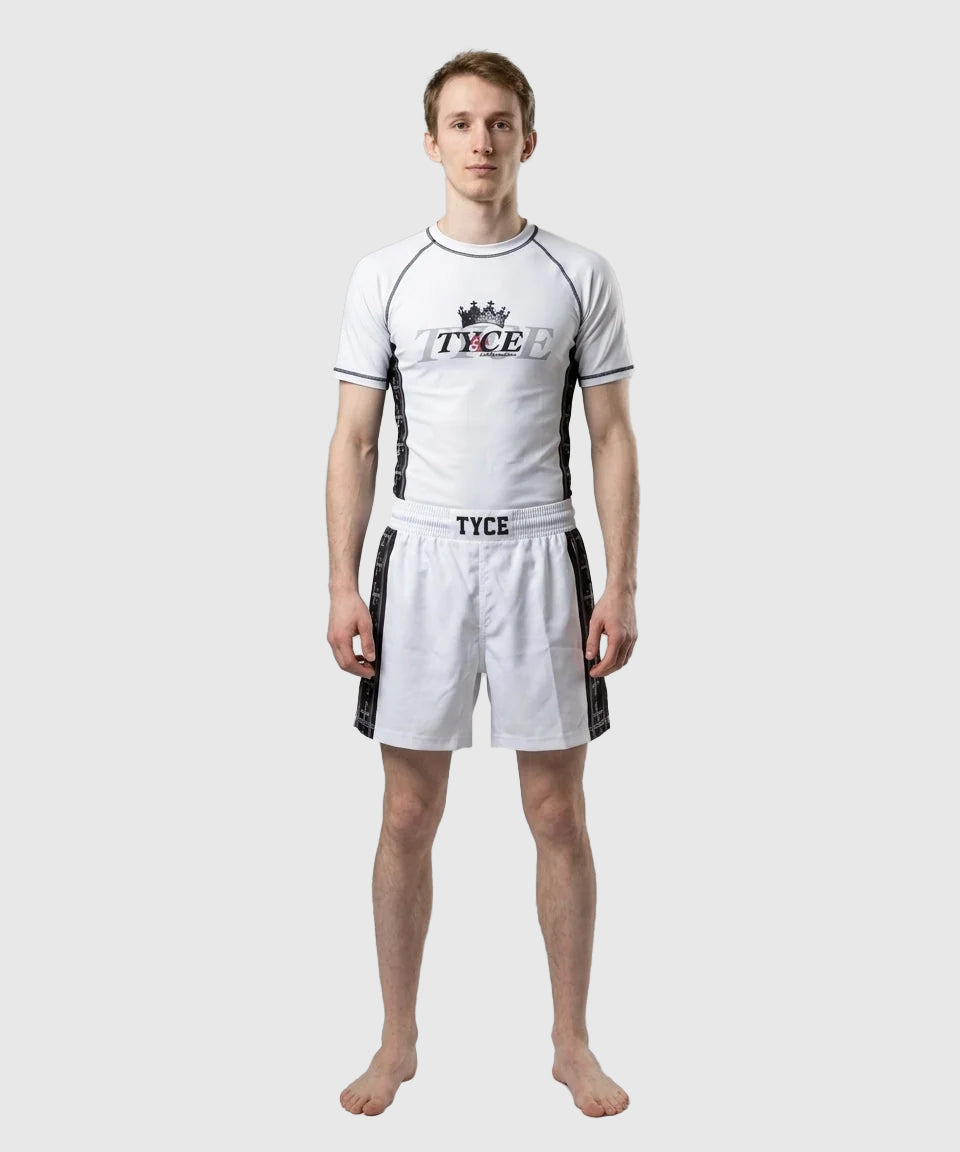 TYCE CULTURE OF WAR Balduin IV. Grappling-Rashguard - Weiß