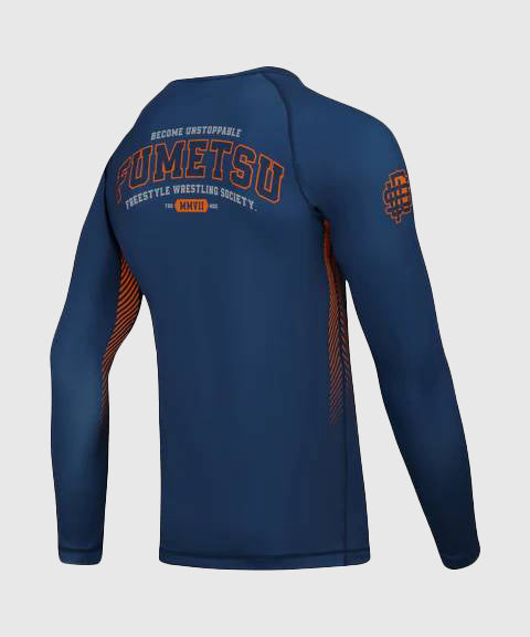 Fumetsu Varsity Rashguard de Manga Larga - Azul Marino