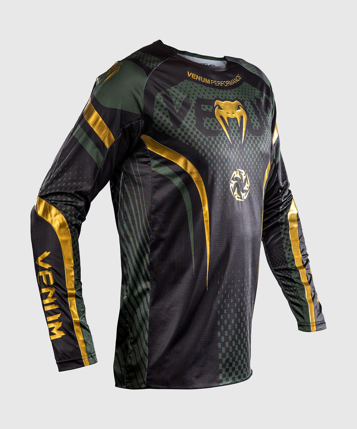 Venum MX Challenger Motocross-Trikot - Schwarz/Grün/Gold