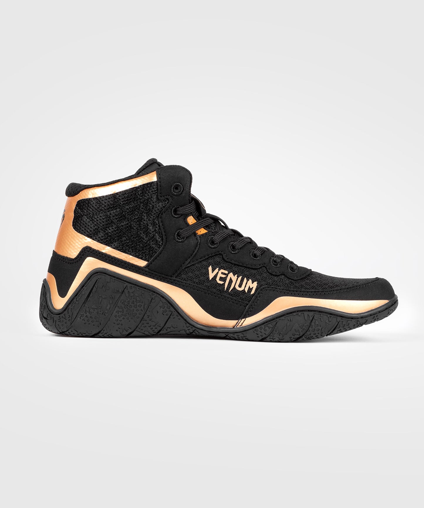 Venum Elite Zapatillas de Lucha - Negro/Bronce 