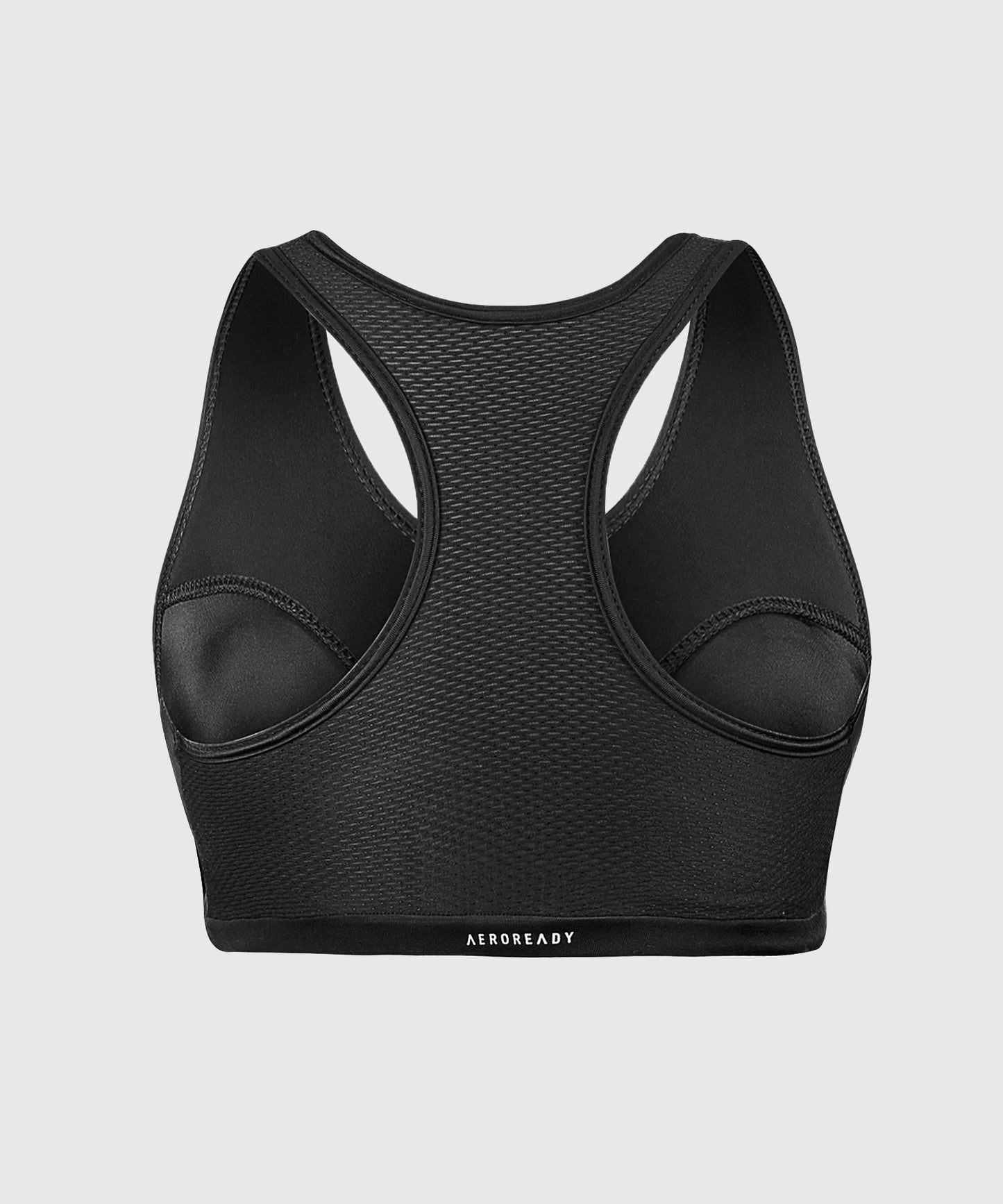 Adidas Sujetador Deportivo con Protector de Pecho Integrado - Negro/Blanco