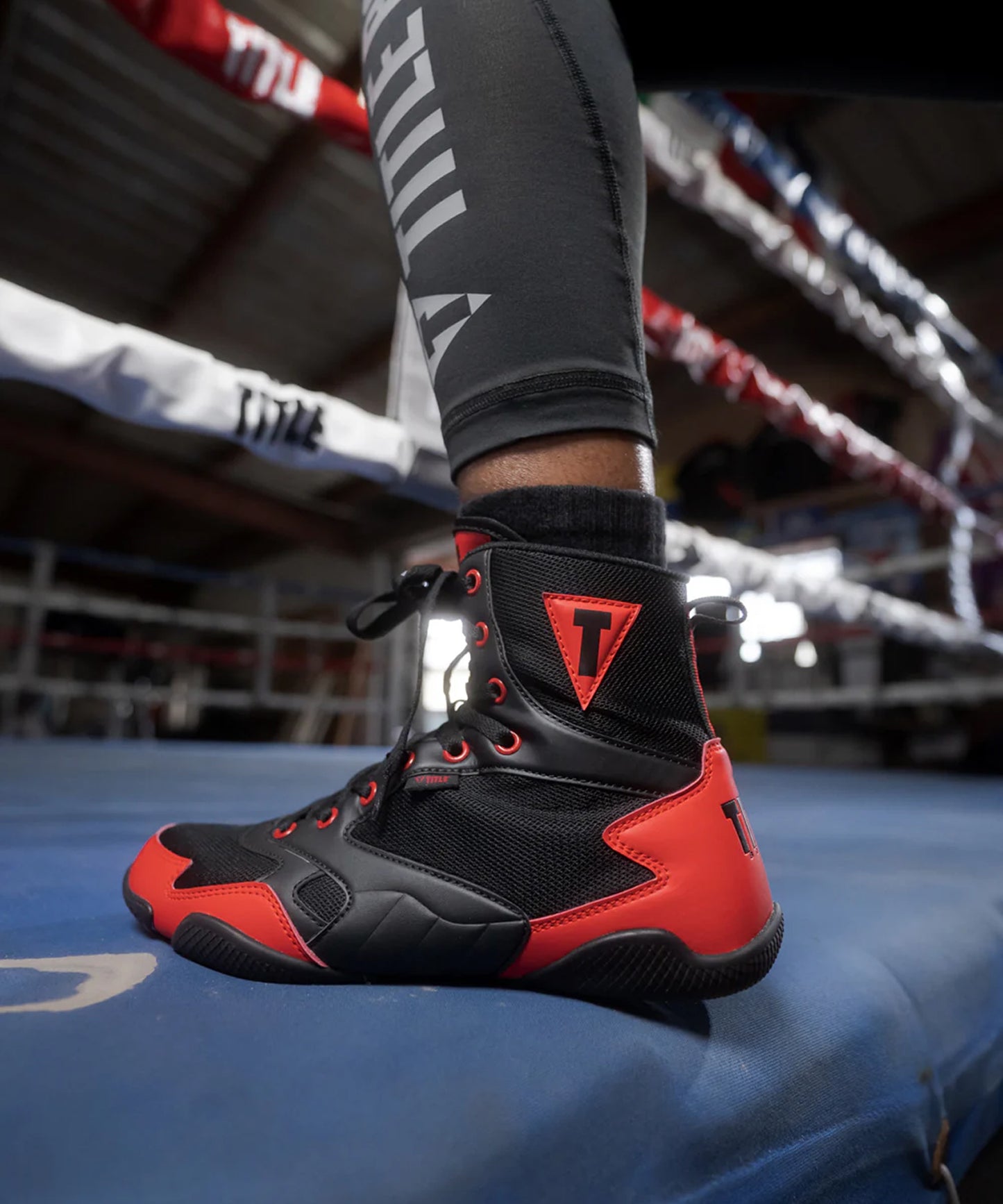 Title Boxing Charged Boxschuhe - Schwarz/Rot