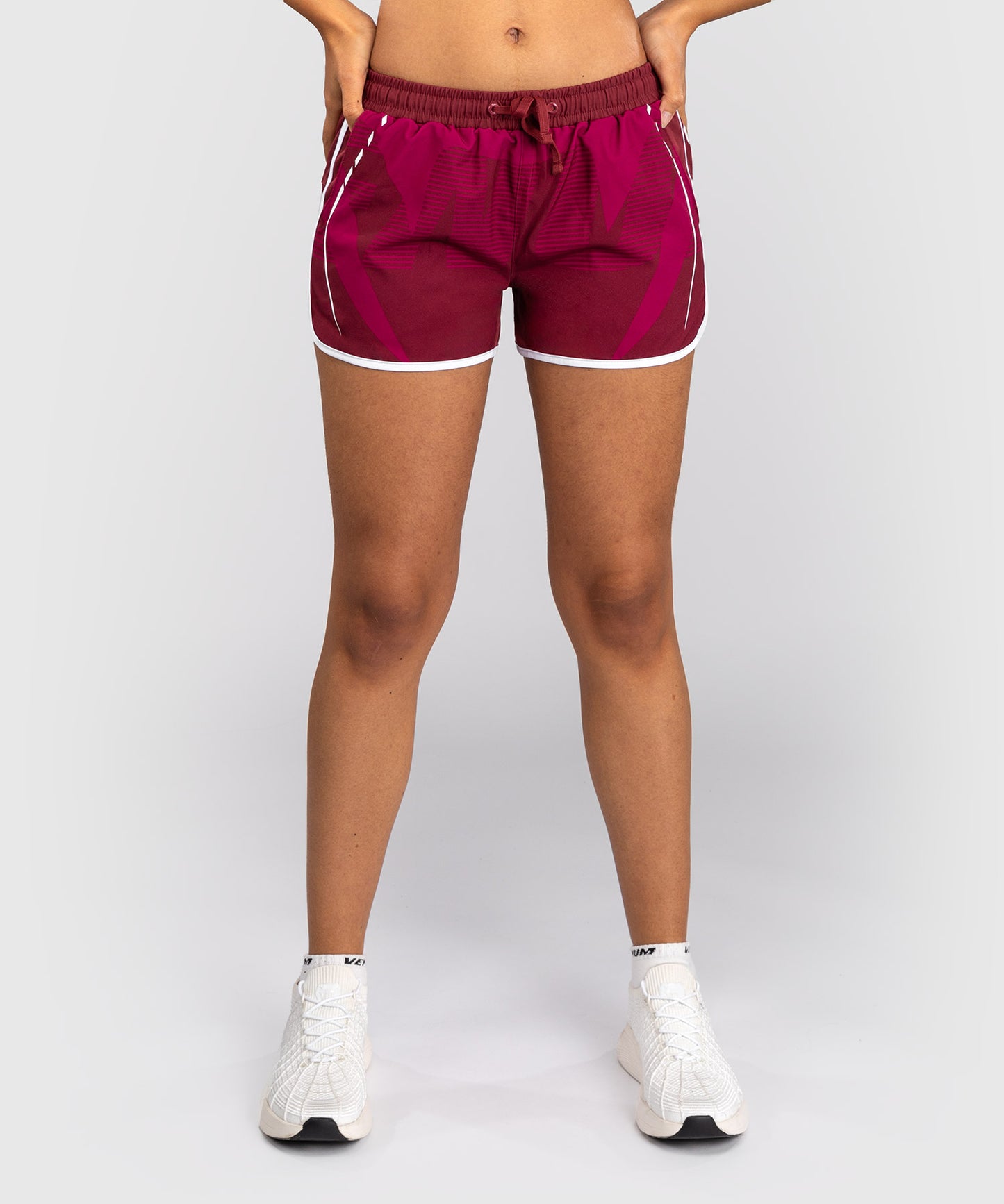 Venum Adrenaline Women's Training Shorts - Burgundy/ Pink