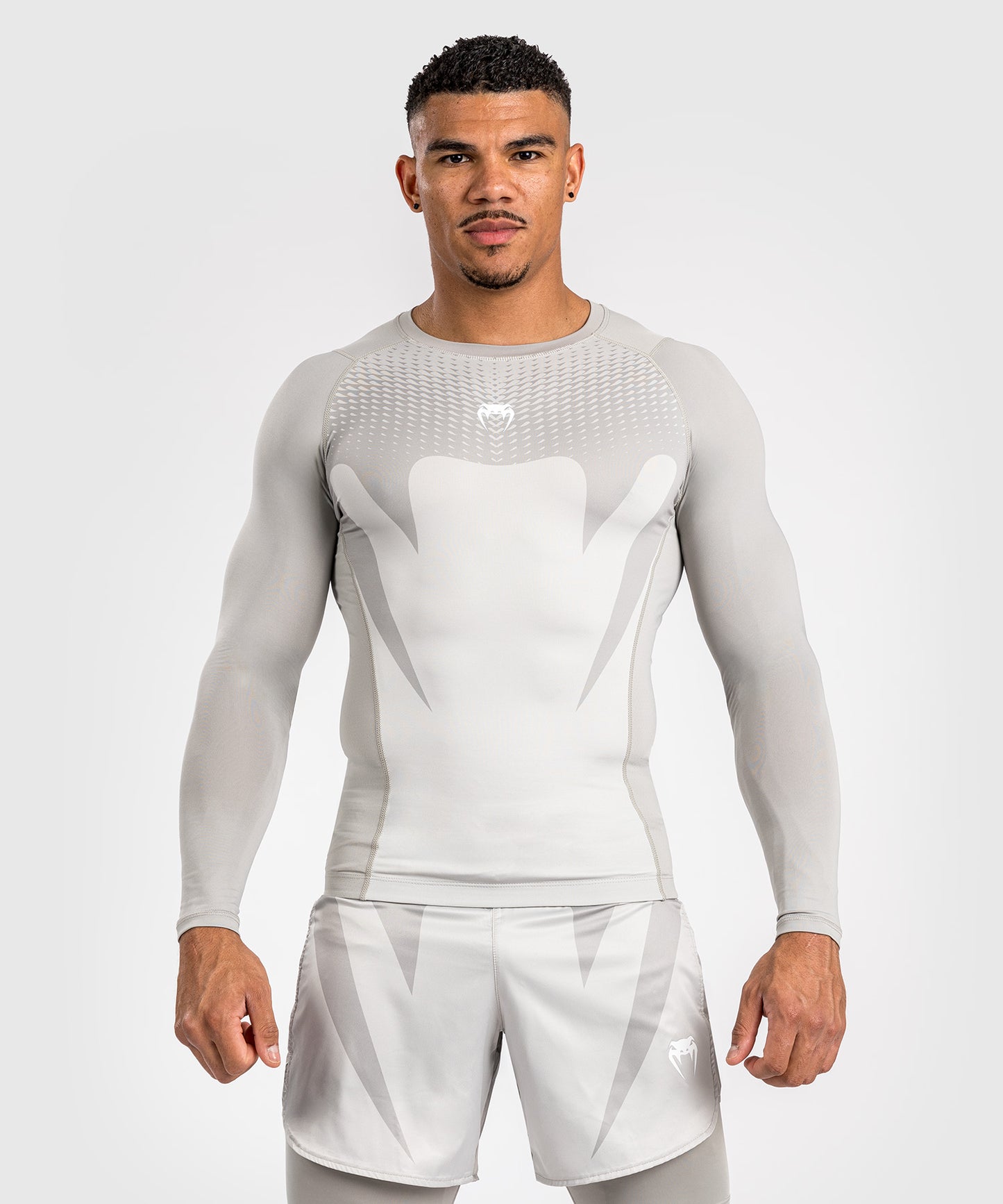 Venum Attack Herren Langarm Rashguard - Sand