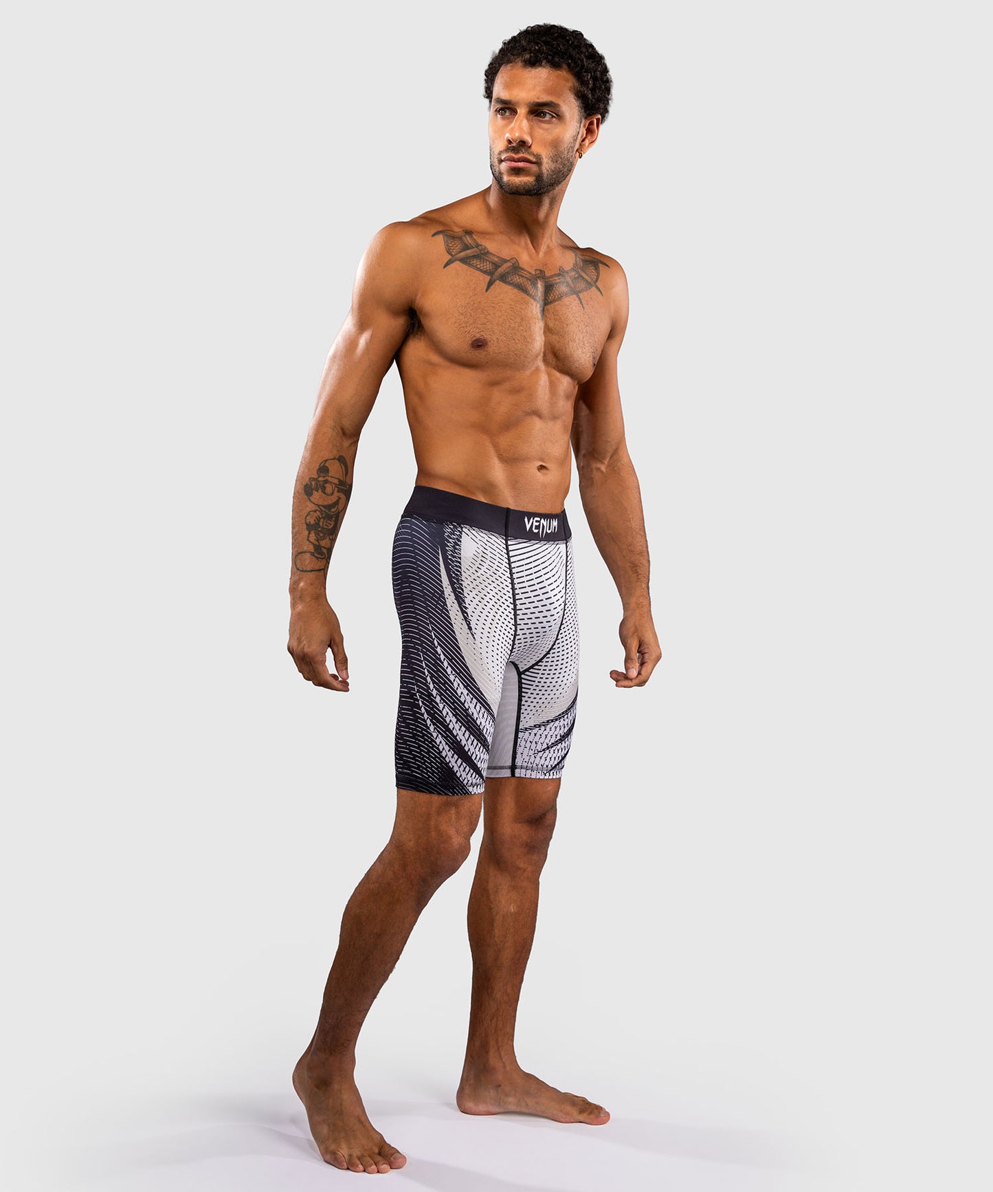 Venum Galactic 3.0 Pantalón Corto de Compresión - Blanco Hueso/Negro