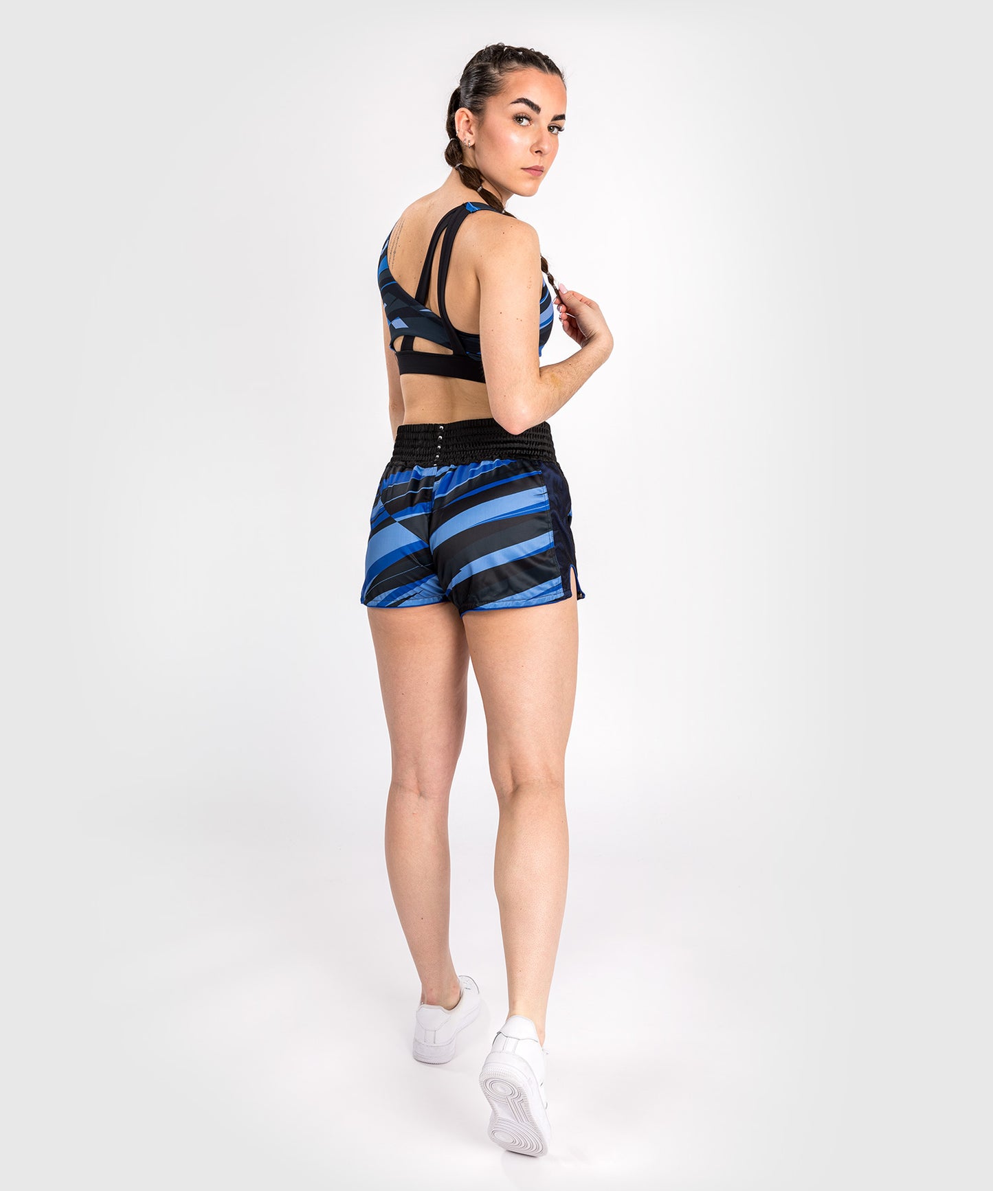Venum Abyss Frauen Muay Thai Shorts - Schattenblau