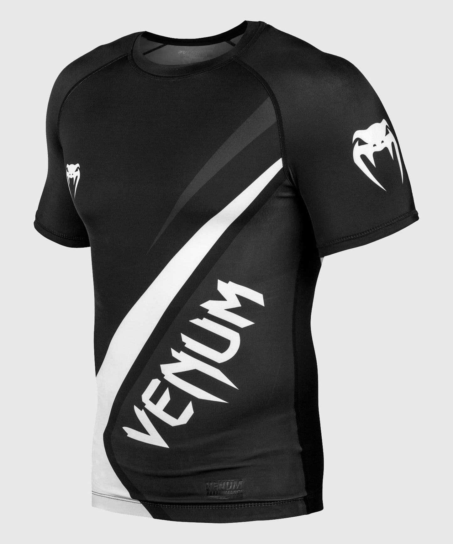 Rashguard Venum Contender 4.0 - Manches courtes - Noir/Gris-Blanc