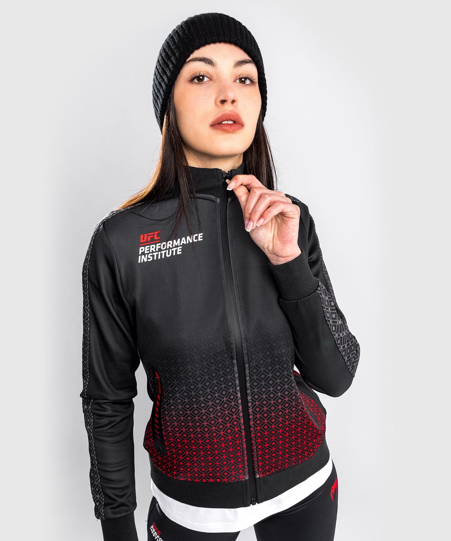 Veste UFC Venum Performance Institute - Pour Femmes - Noir/Rouge