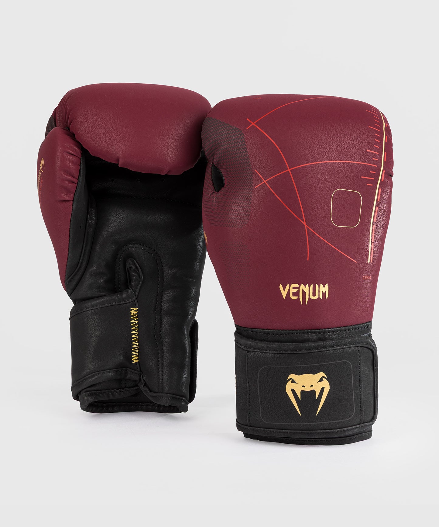 Venum Tactical XT Boxhandschuhe - Schwarz/Burgund/Gold