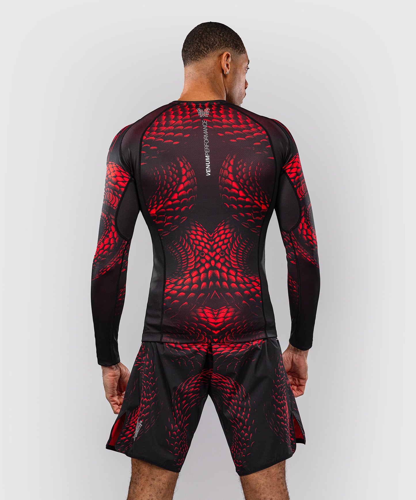 Rashguard à Manches Longues Venum Matupa - Noir/Rouge/Argent
