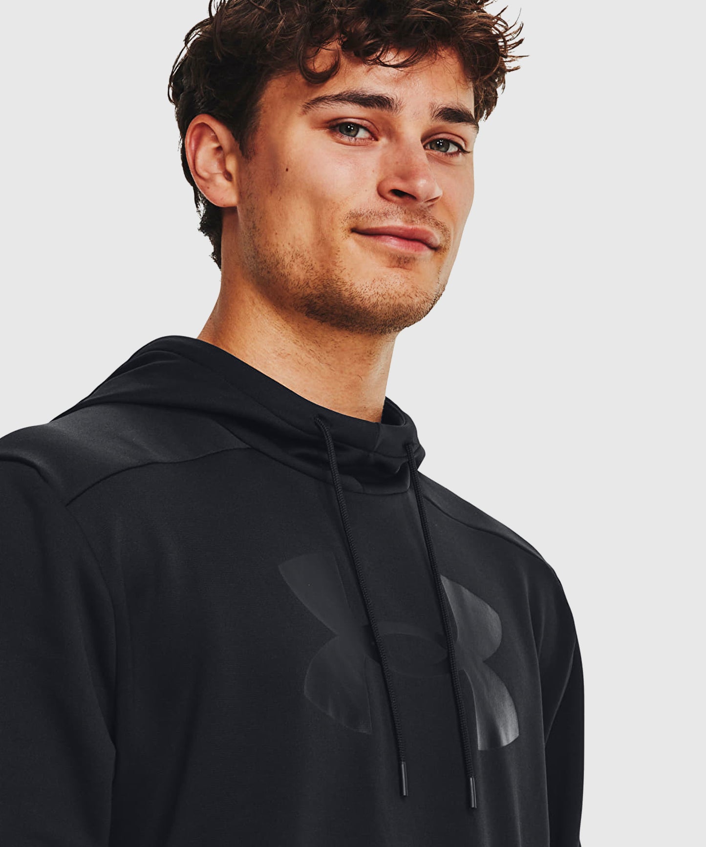 Under Armour Fleece Big Logo Felpa con Cappuccio – Nero