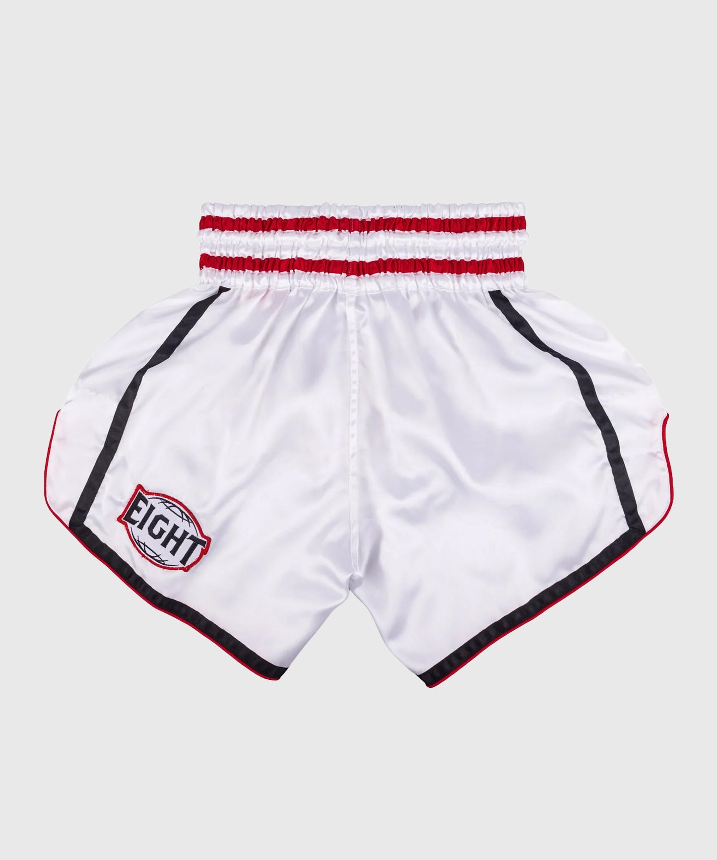 8 Weapons Bangkok Pantaloncini da Muay Thai - Bianco/Nero