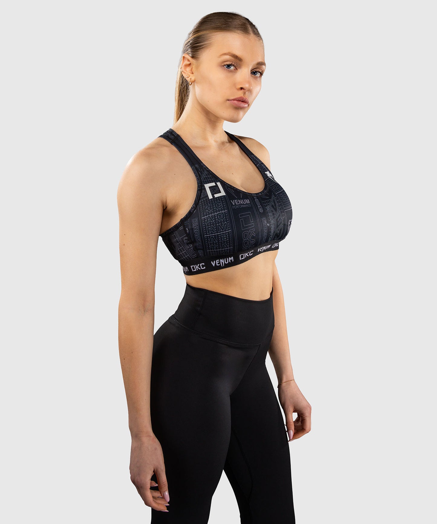 Karate Combat by Venum Sports Bra - Black/Grey