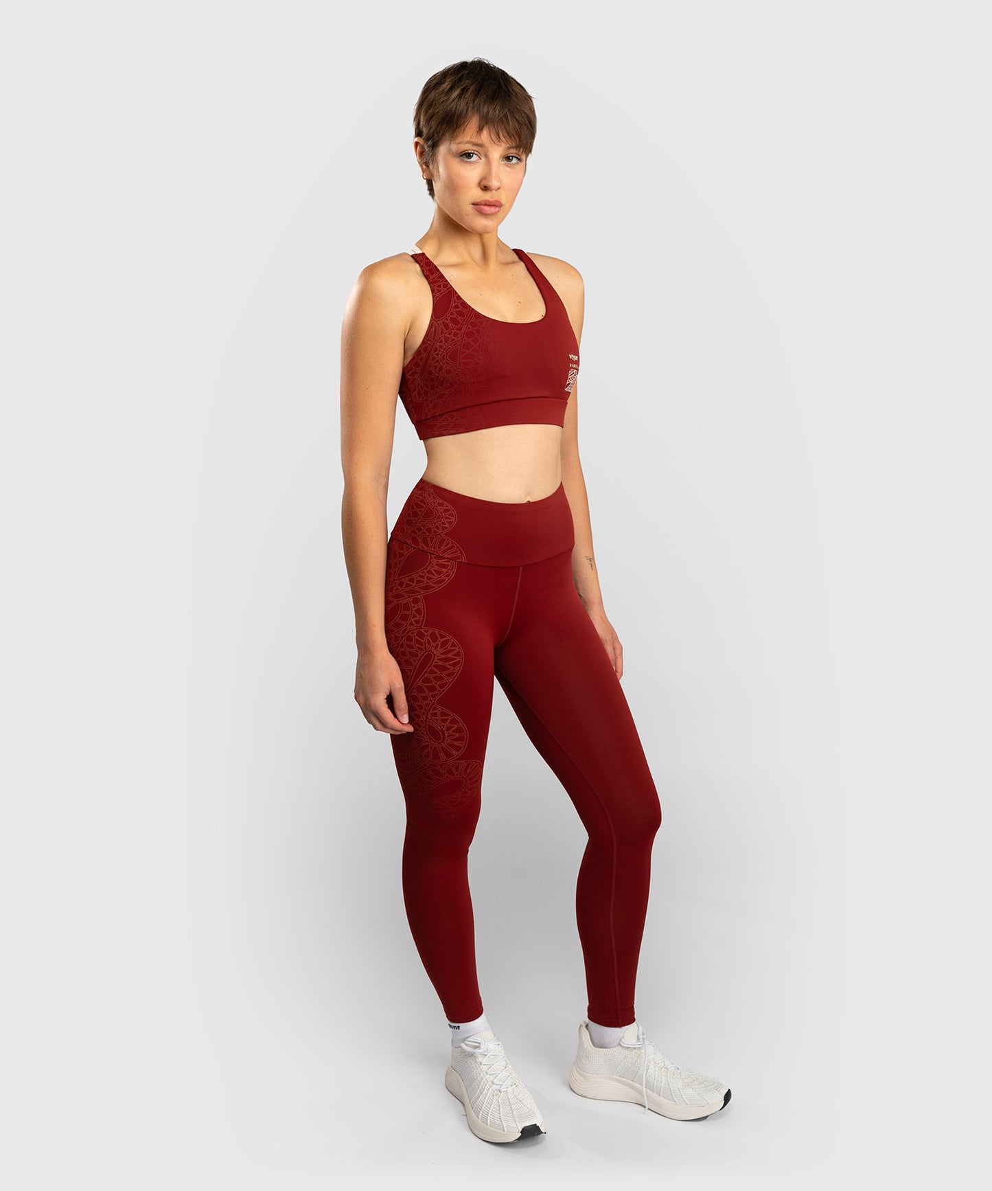 Venum Serpenti Women’s Leggings - Burgundy/Ivory