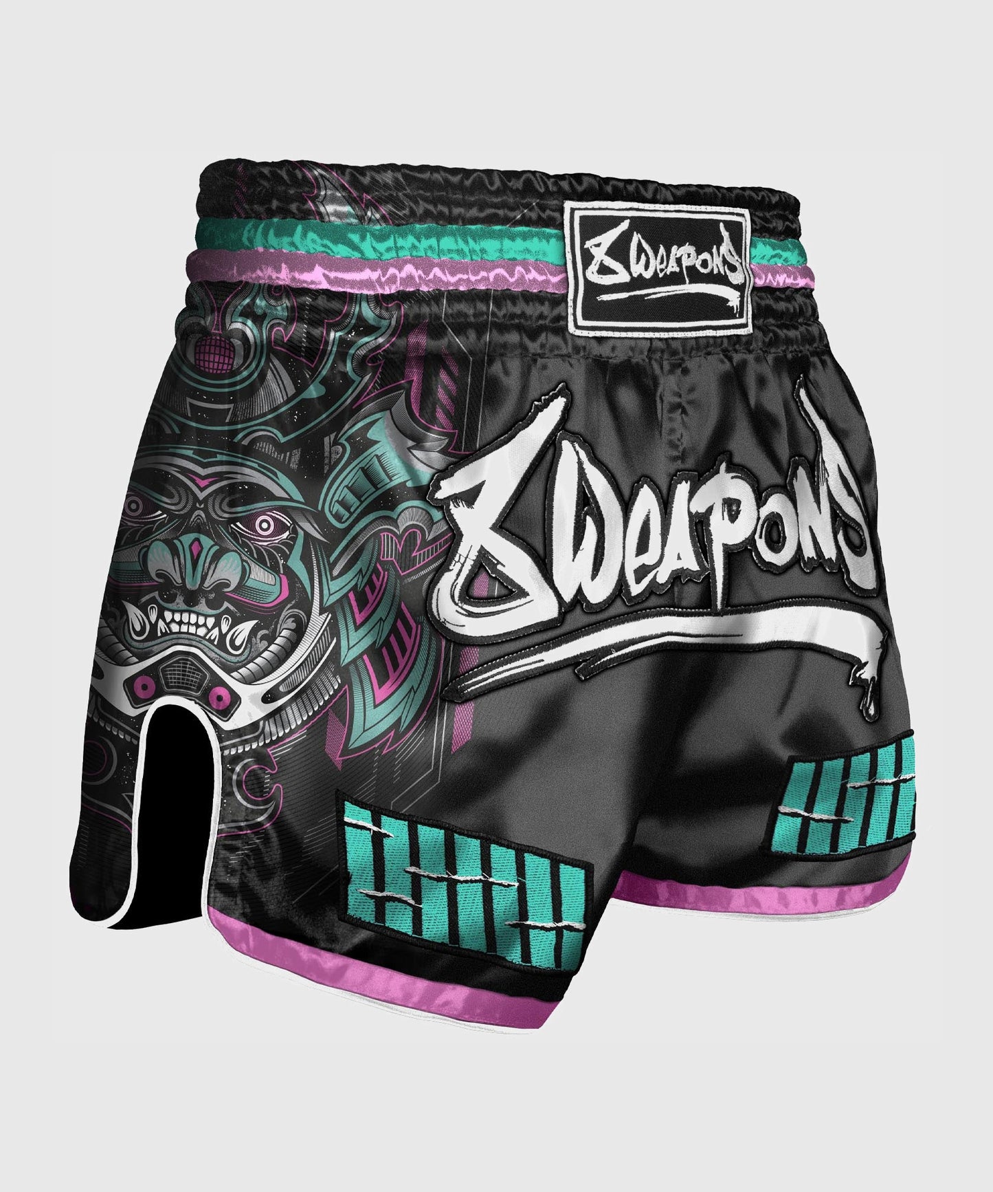 Short de Muay Thai 8 Weapons Samurai 2.0 - Noir/Rose