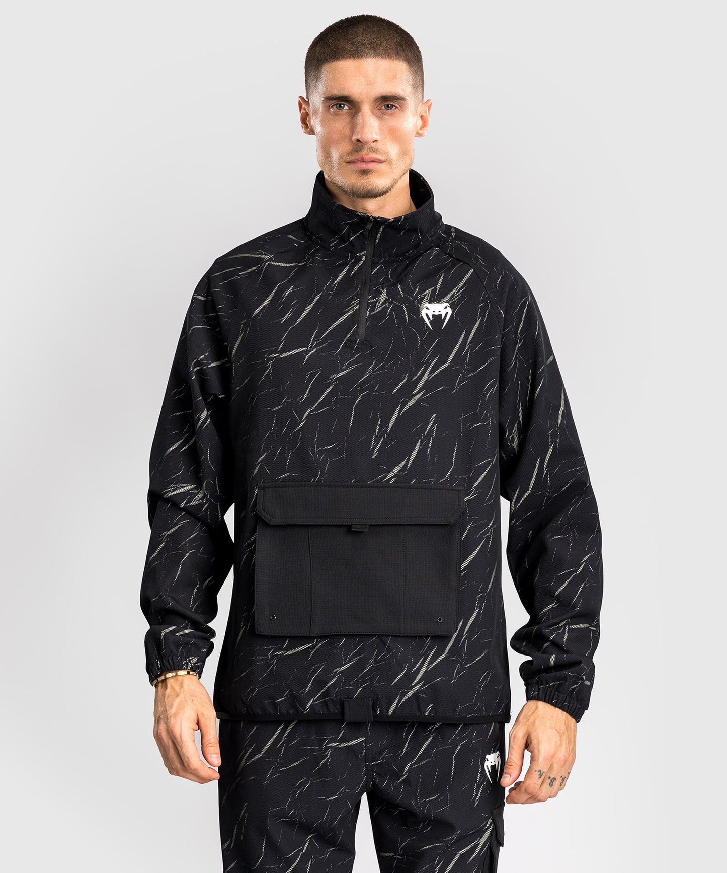 Venum Trooper Herren Trainingsanzug Jacke - Schwarz/Sandstein