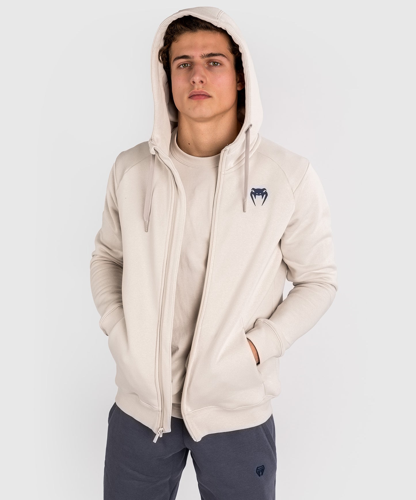 Sweatshirt Zippé à Capuche Venum Strikeland - Greige