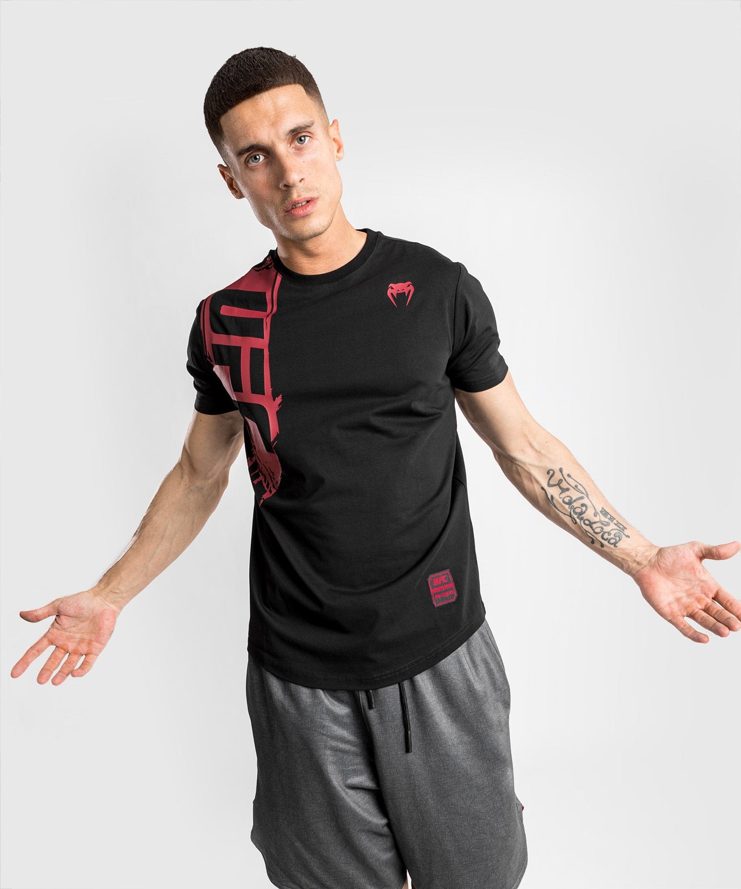 Venum Authentic Fight Week 2.0 UFC T-Shirt - Kurzarm - Schwarz/Rot